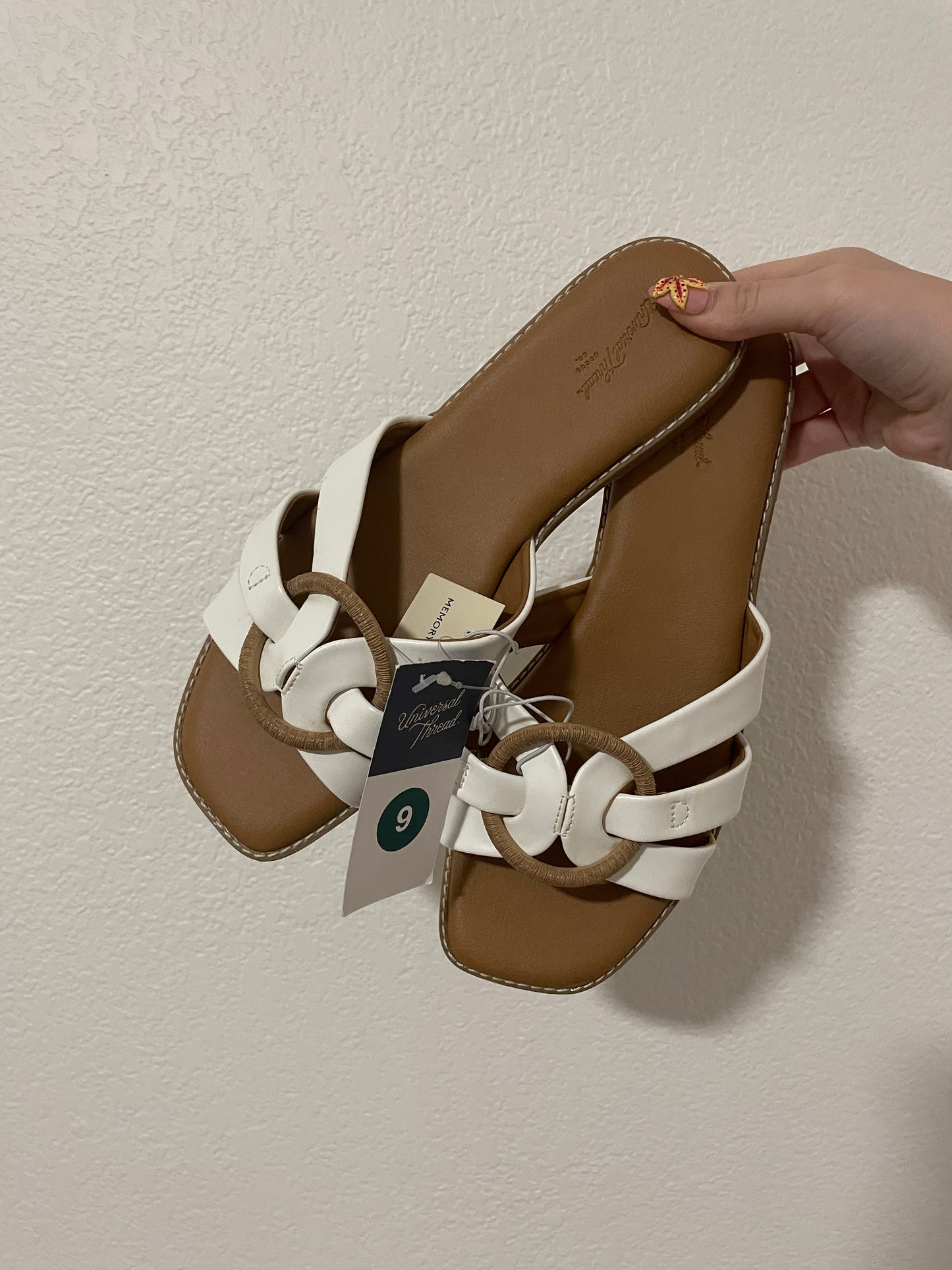 NWT White Strappy Sandals