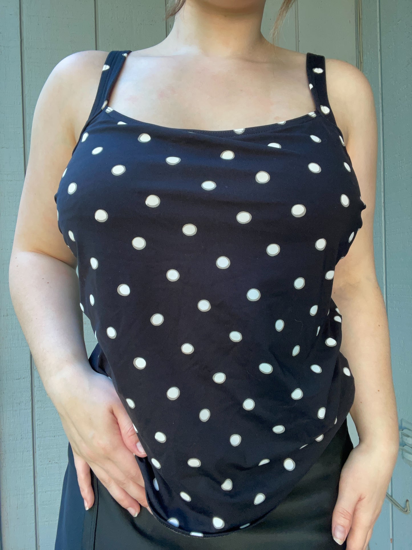 Polka Dot Tankini Swim Top | From the Rack | Grace Thrifts