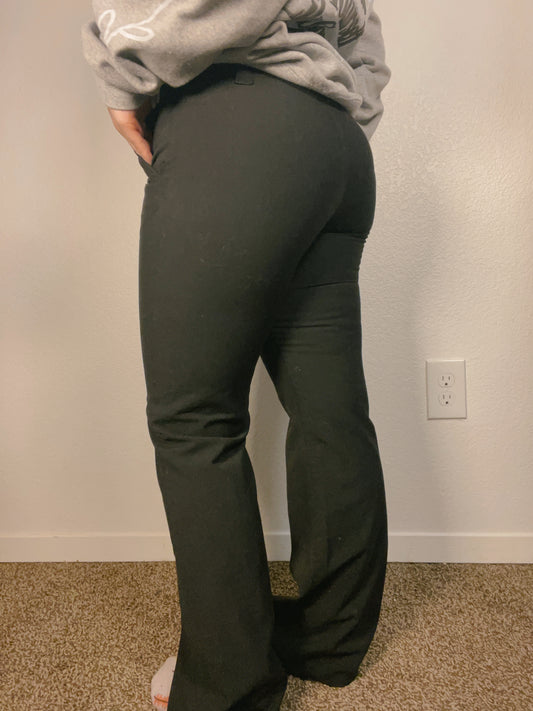 Black Straight Leg Slacks | From the Rack | Grace Thrifts