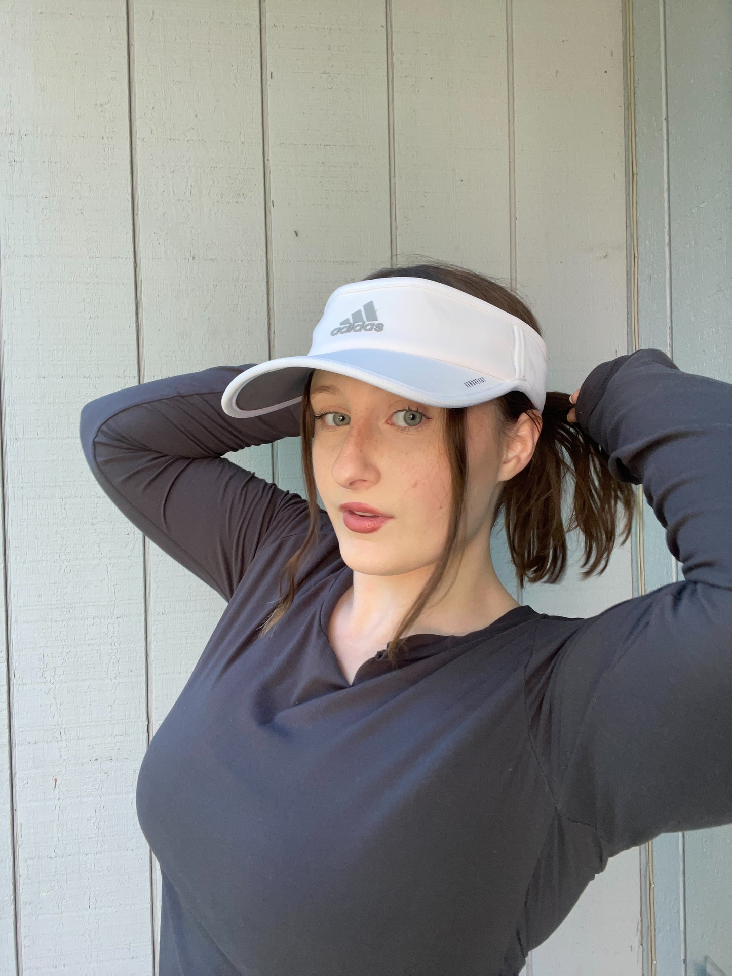 White Adidas Visor