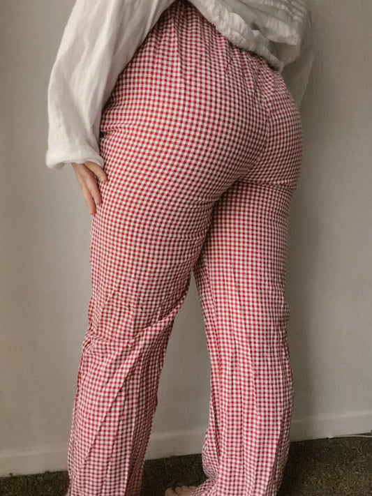 Apple Picking Gingham Pants