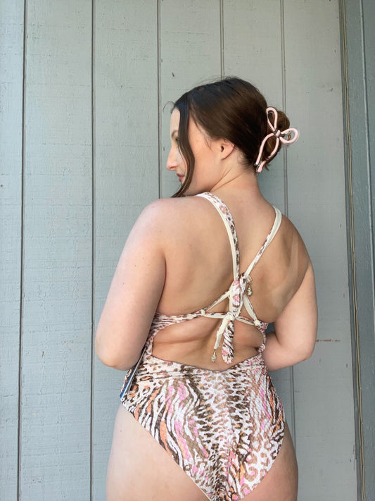 Love Island Leopard Swimsuit | From the Rack | Grace Thrifts