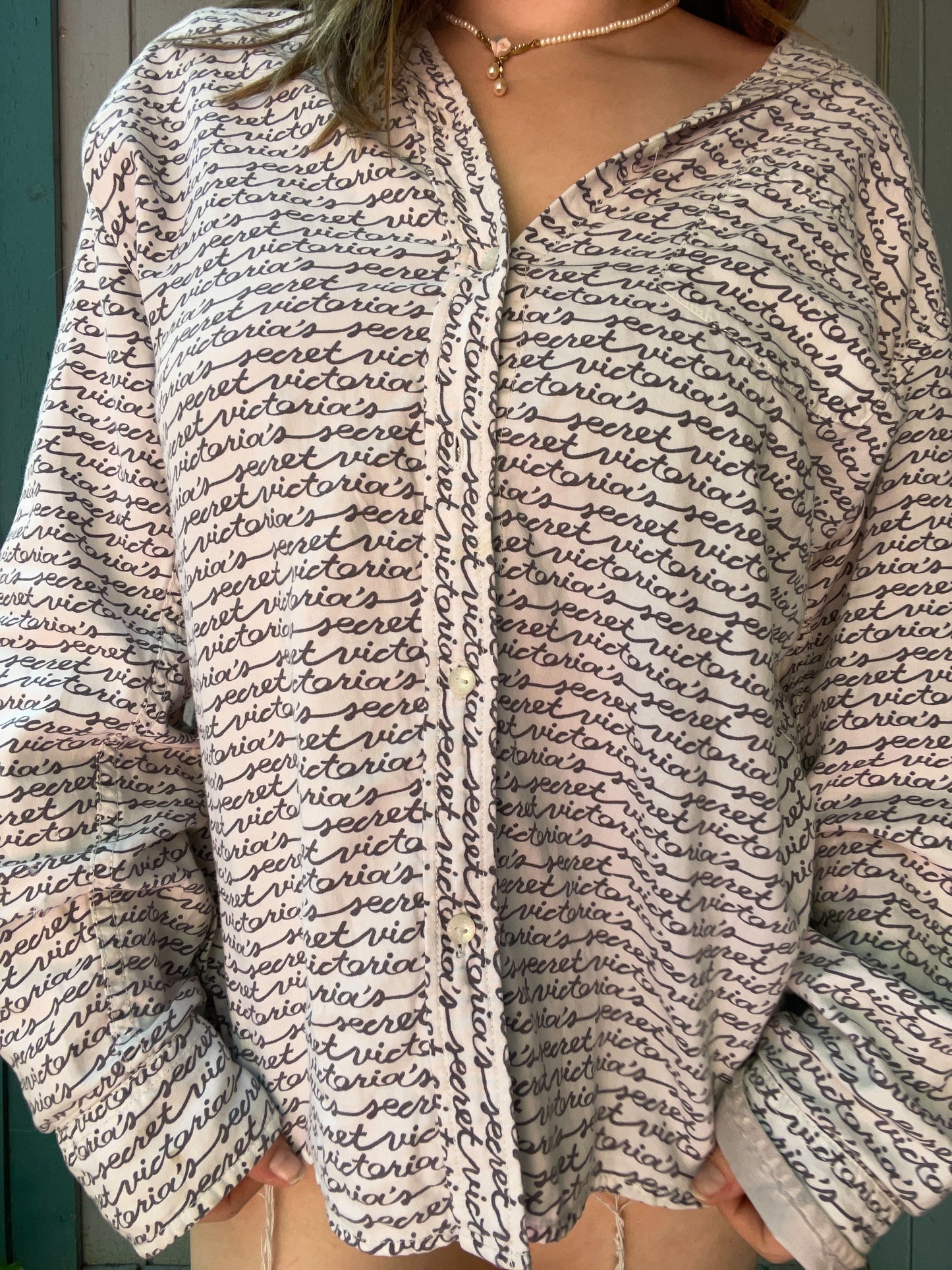 Vintage Victoria Secret Button Up Shirt | From the Rack | Grace Thrifts