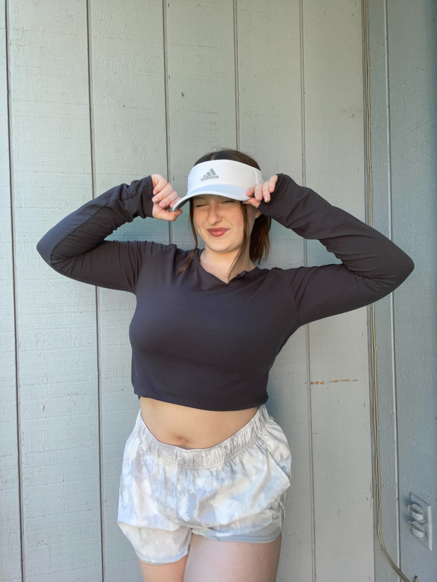 White Adidas Visor