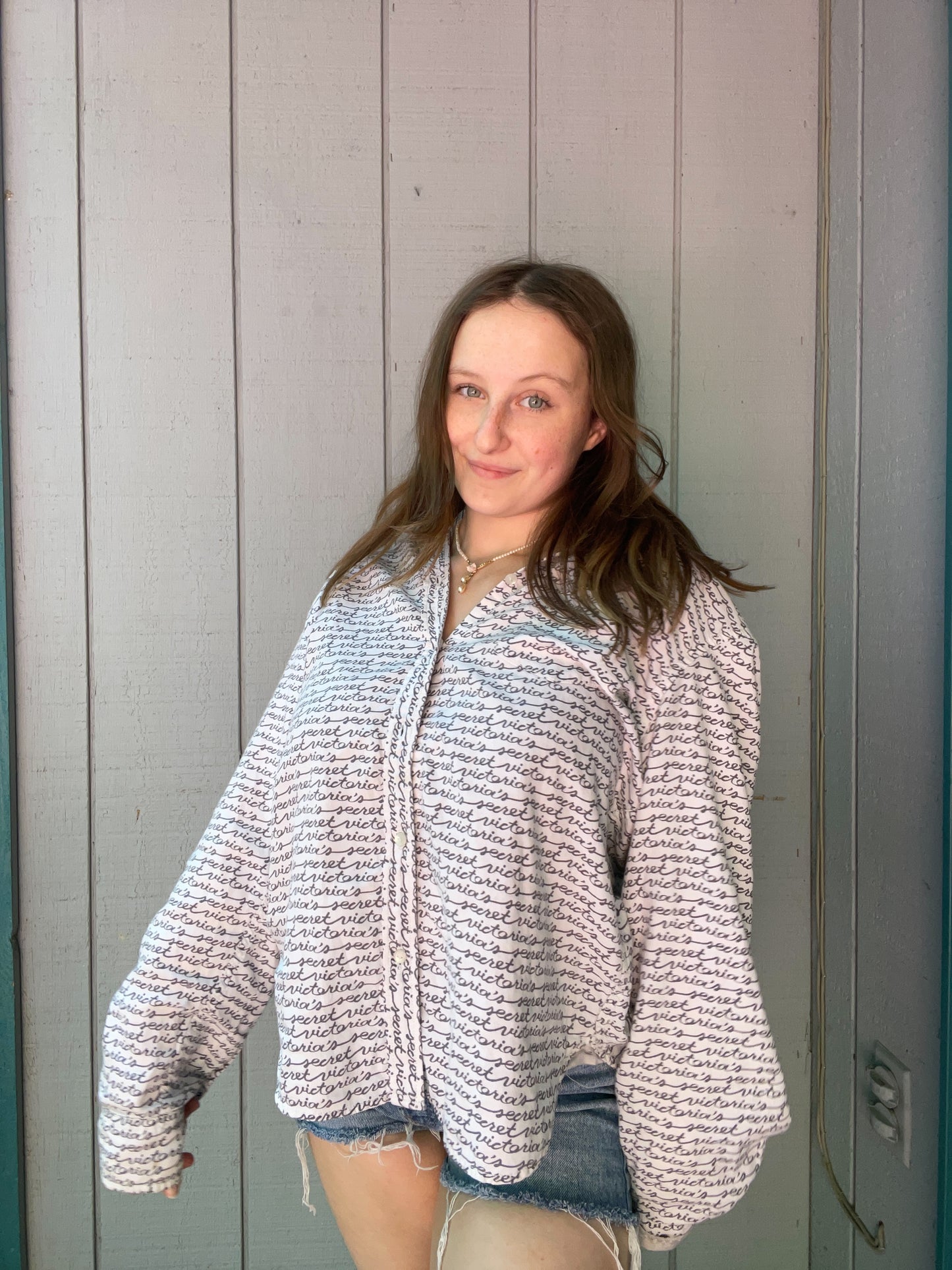 Vintage Victoria Secret Button Up Shirt | From the Rack | Grace Thrifts
