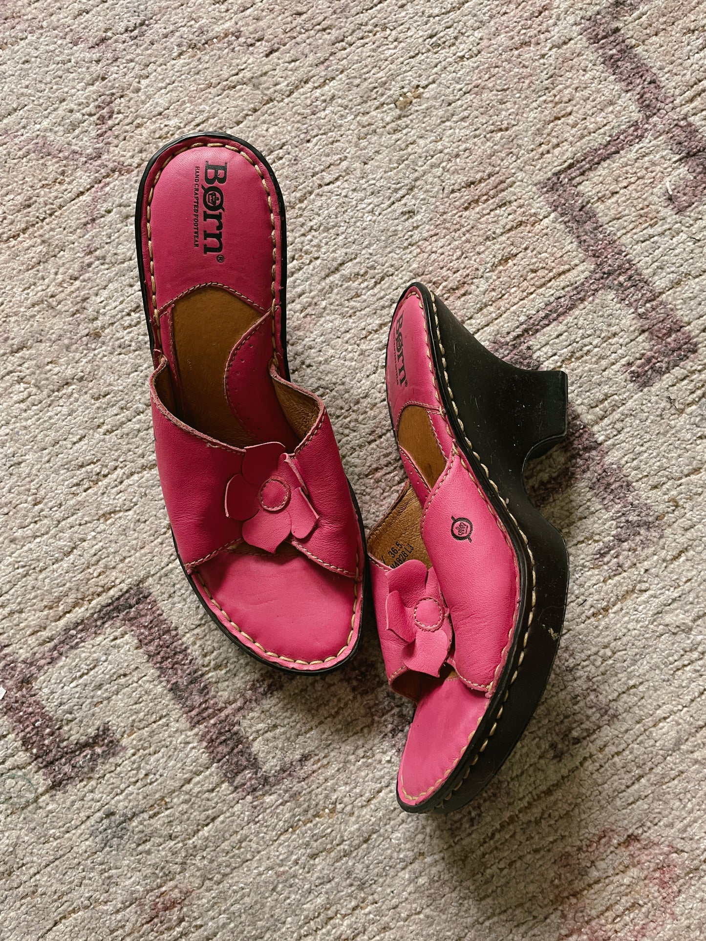 Pink Y2K Floral Heels