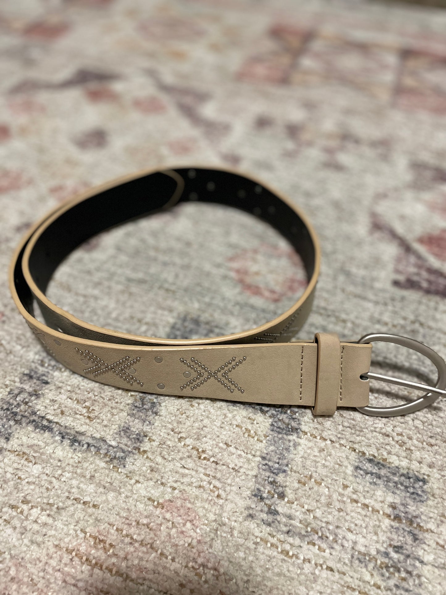 Tan Rhinestone Belt | From the Rack | Grace Thrifts