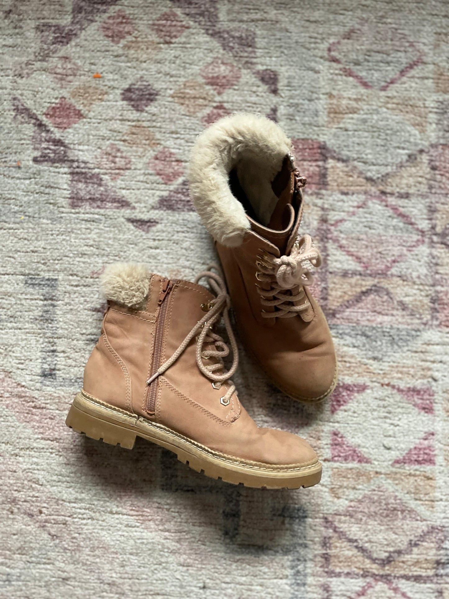 Light Brown Fur Boots | From the Rack | Grace Thrifts