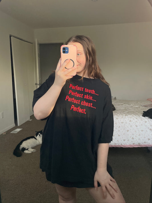 Black Perfect Graphic Tee | From the Rack | Grace Thrifts
