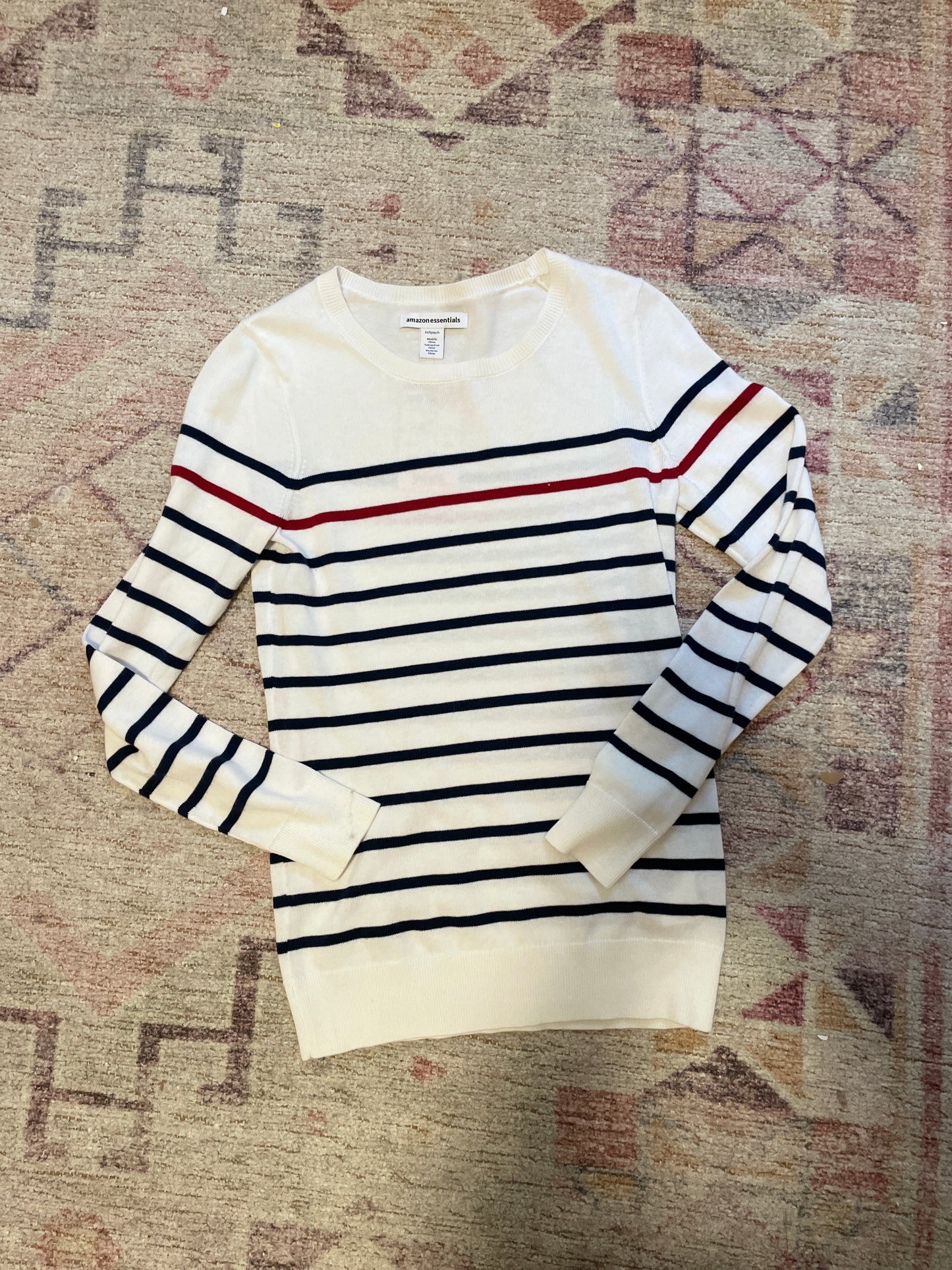 Red & Blue Striped Top | From the Rack | Grace Thrifts