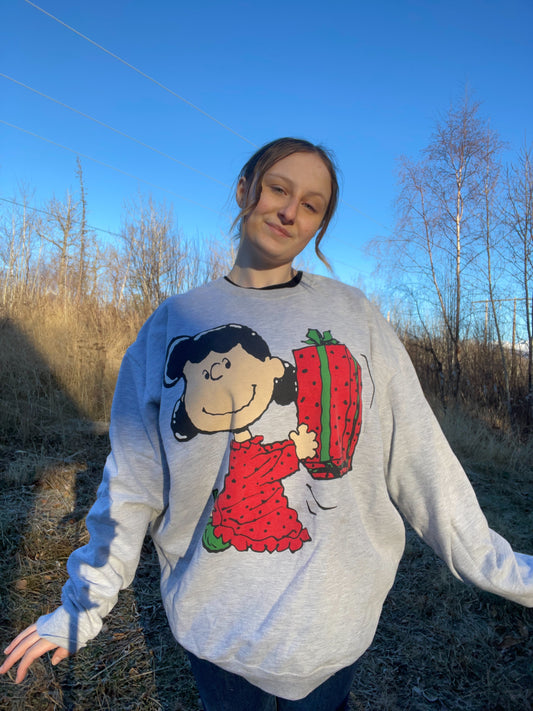 Charlie Brown Christmas Crewneck | From the Rack | Grace Thrifts | Curated Secondhand Styles | Wasilla, AK