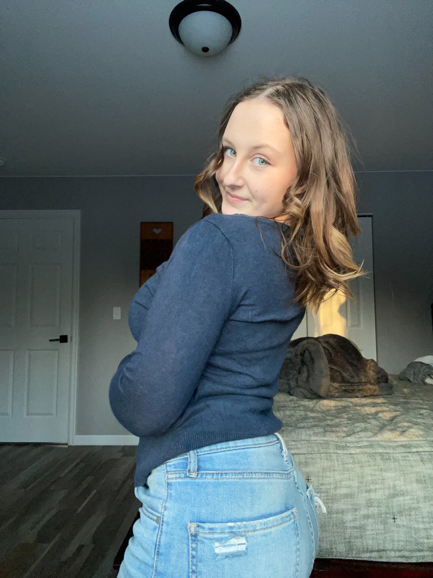 Dark Blue Cashmere Sweater | From the Rack | Grace Thrifts