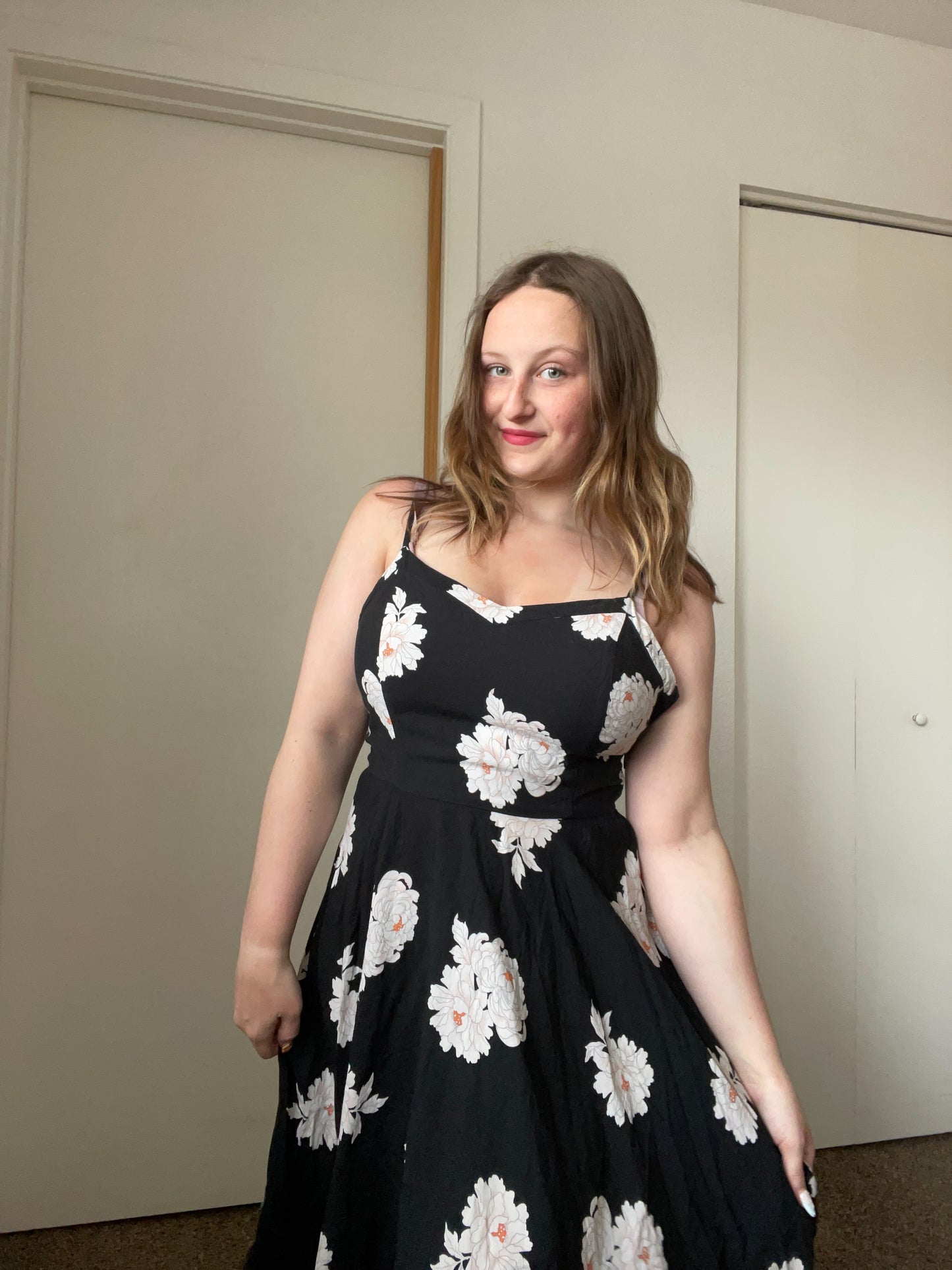 White Floral Mini Dress | From the Rack | Grace Thrifts