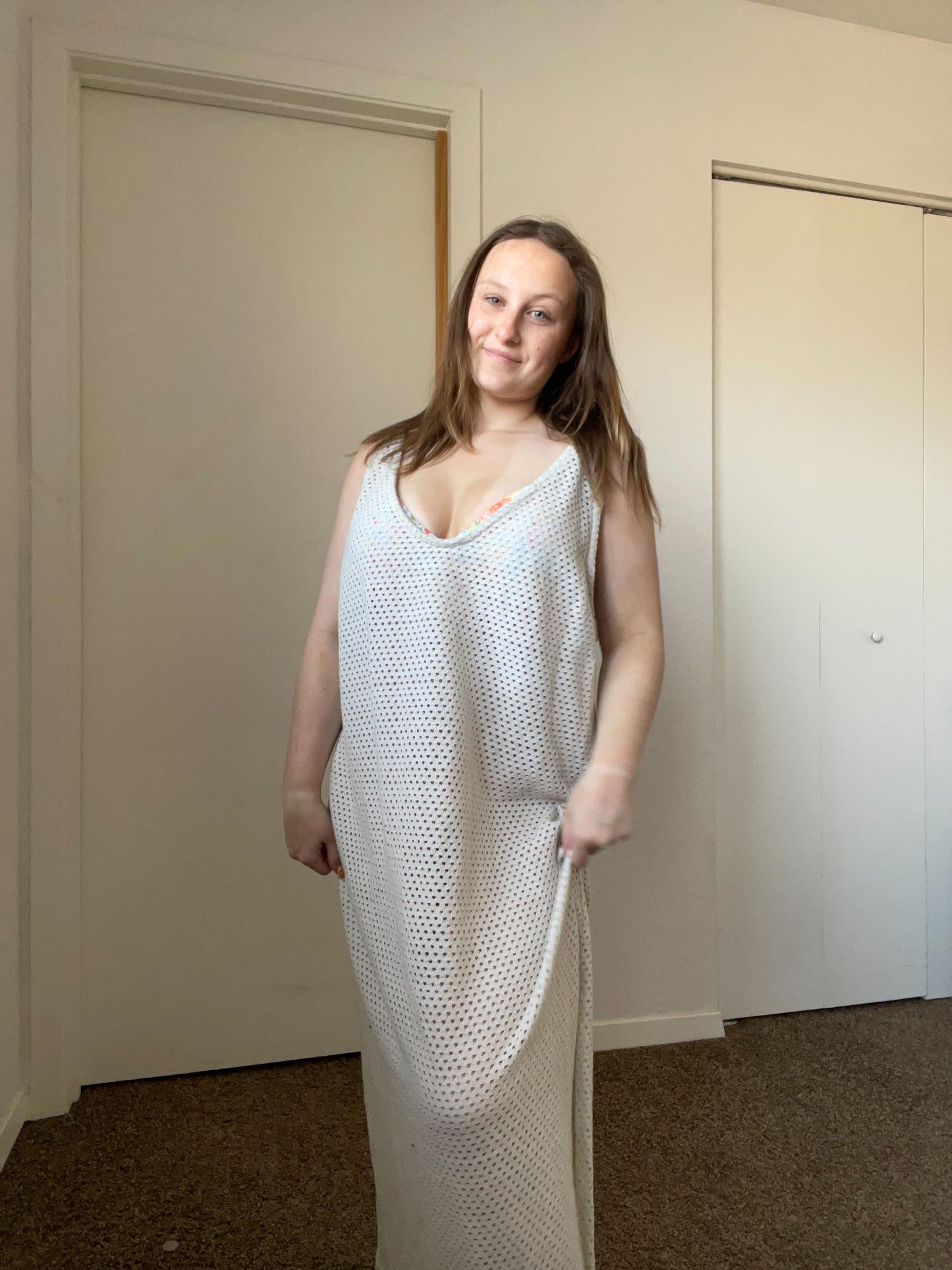Heart Knit Cover Up Dress | From the Rack | Grace Thrifts