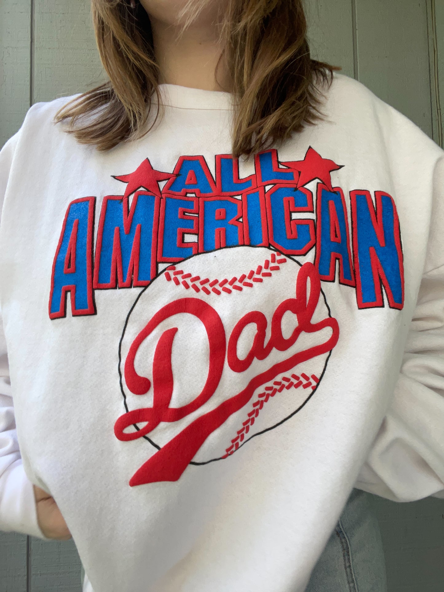 All American Dad Crewneck | From the Rack | Grace Thrifts