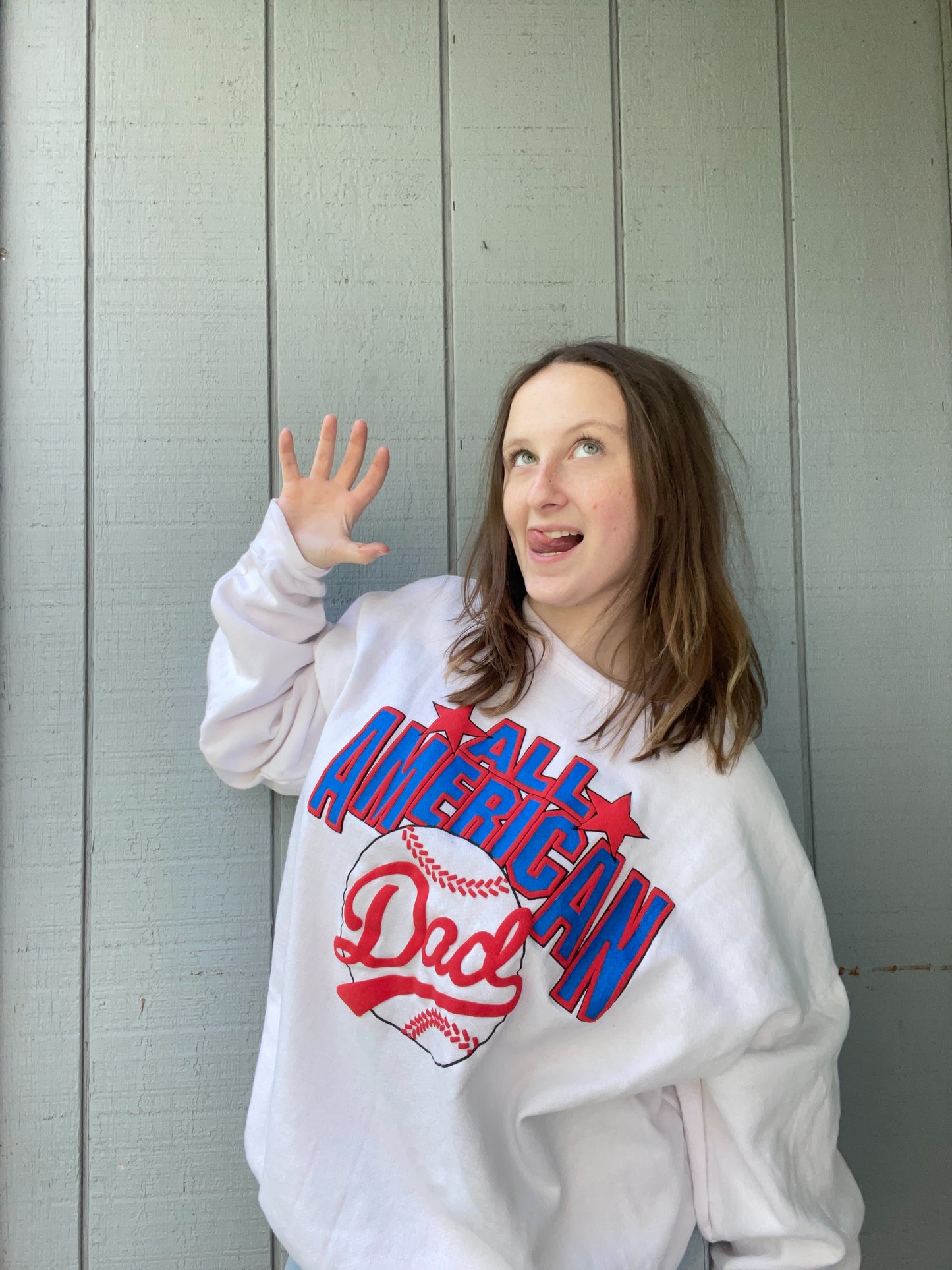 All American Dad Crewneck | From the Rack | Grace Thrifts