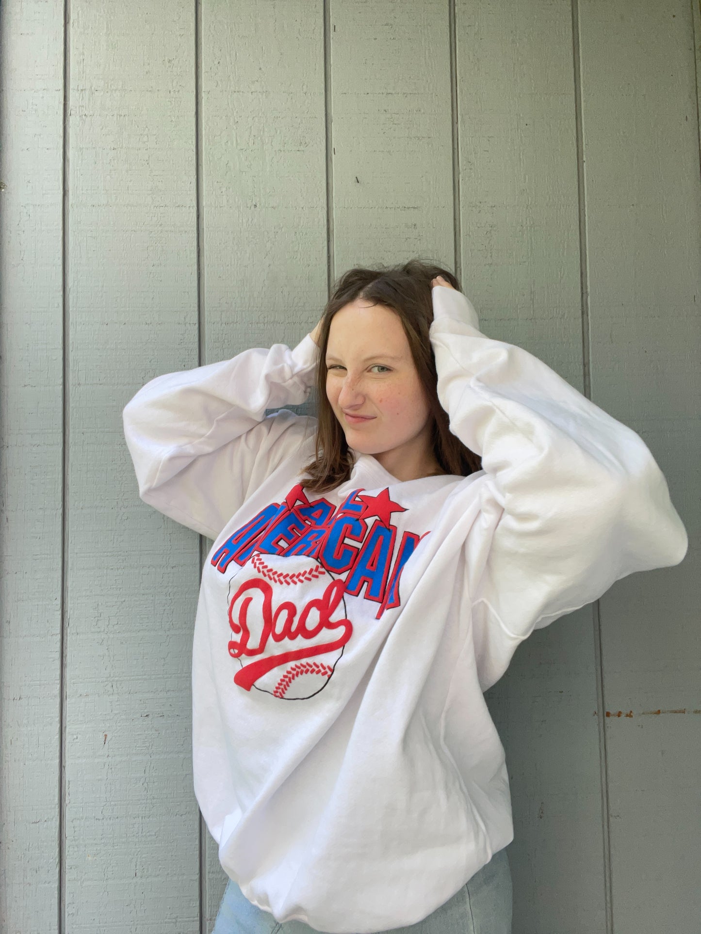 All American Dad Crewneck | From the Rack | Grace Thrifts