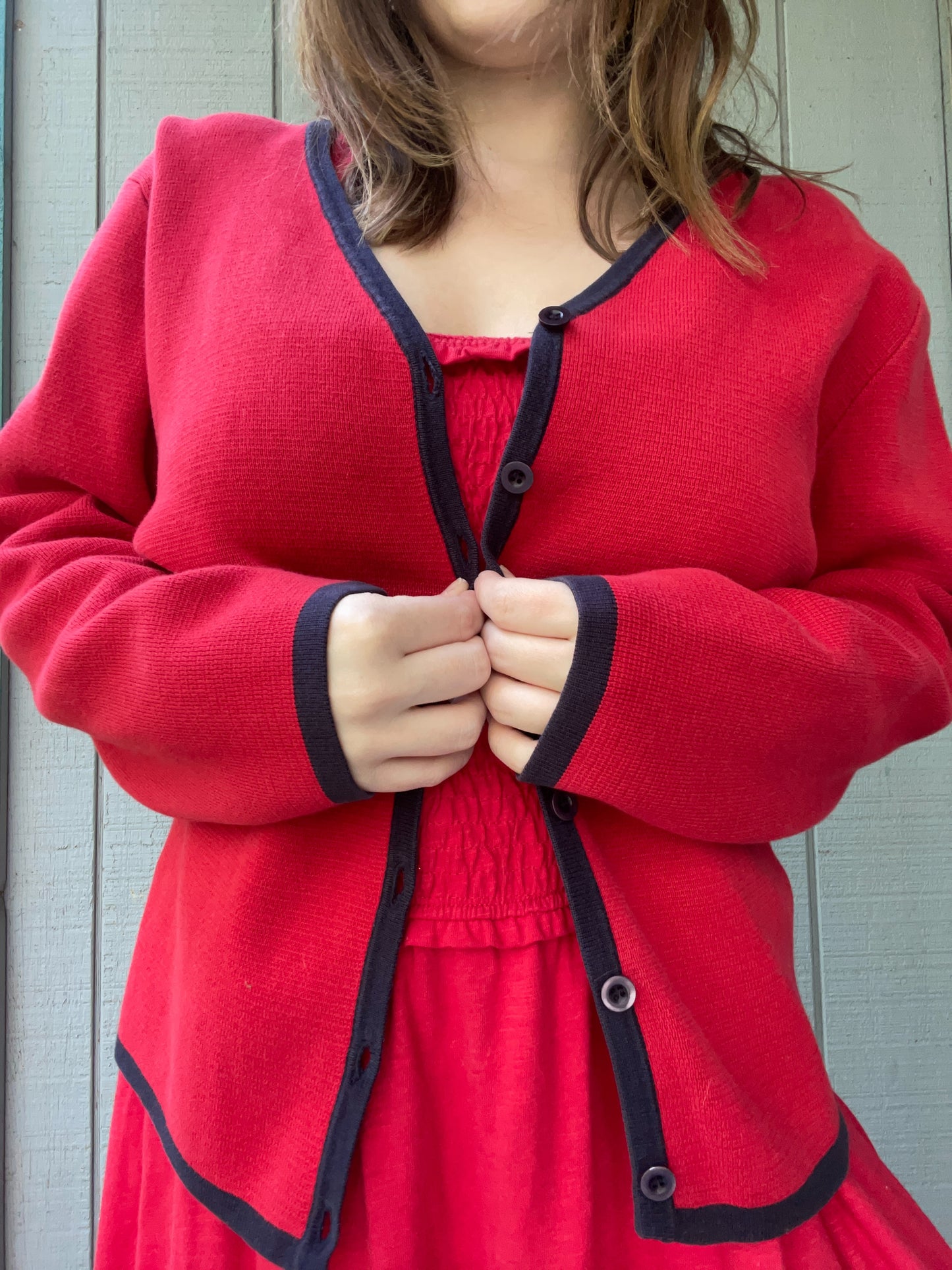 Royal Blue Knit Cardigan | From the Rack | Grace Thrifts