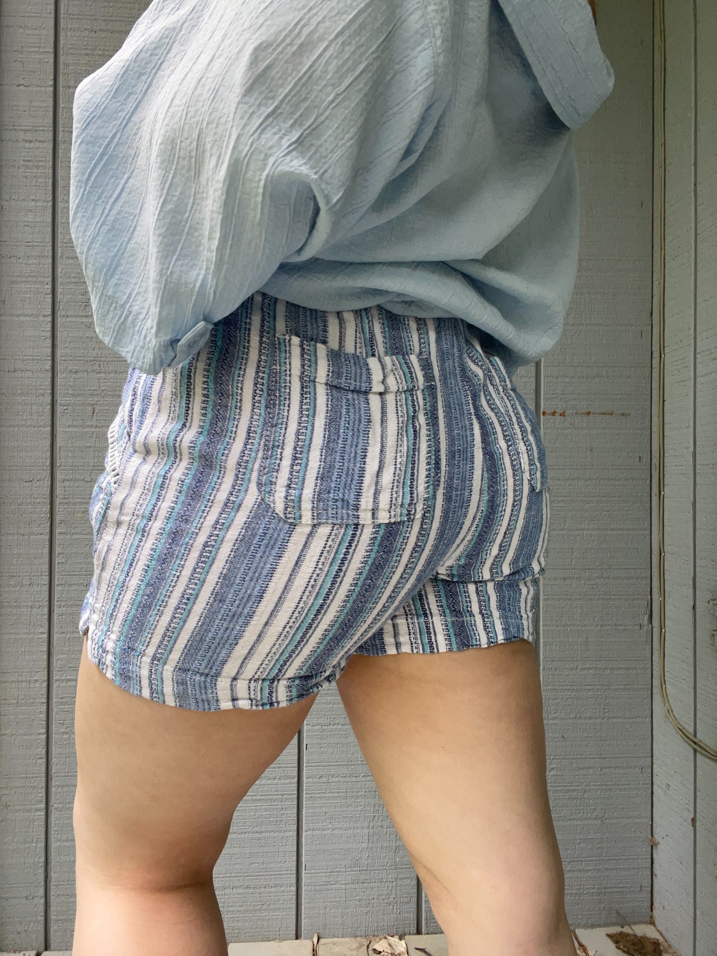 Sea Striped Lounge Shorts | From the Rack | Grace Thrifts