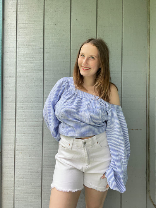 Levi's White Denim Shorts | From the Rack | Grace Thrifts