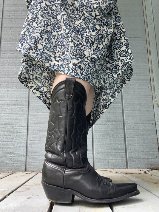 Black Cowgirl Boots | From the Rack | Grace Thrifts