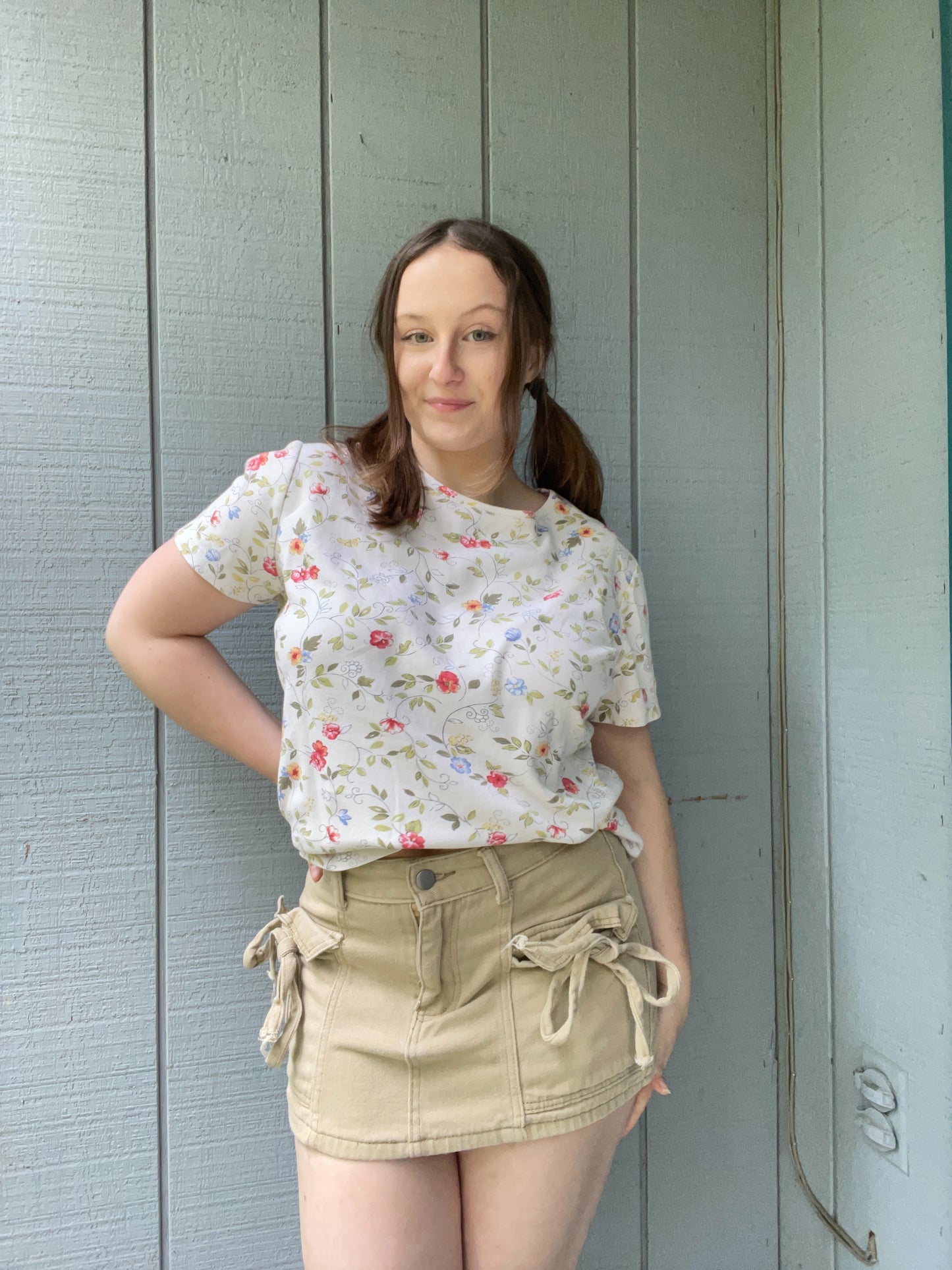 Coquette Cargo Mini Skirt | From the Rack | Grace Thrifts