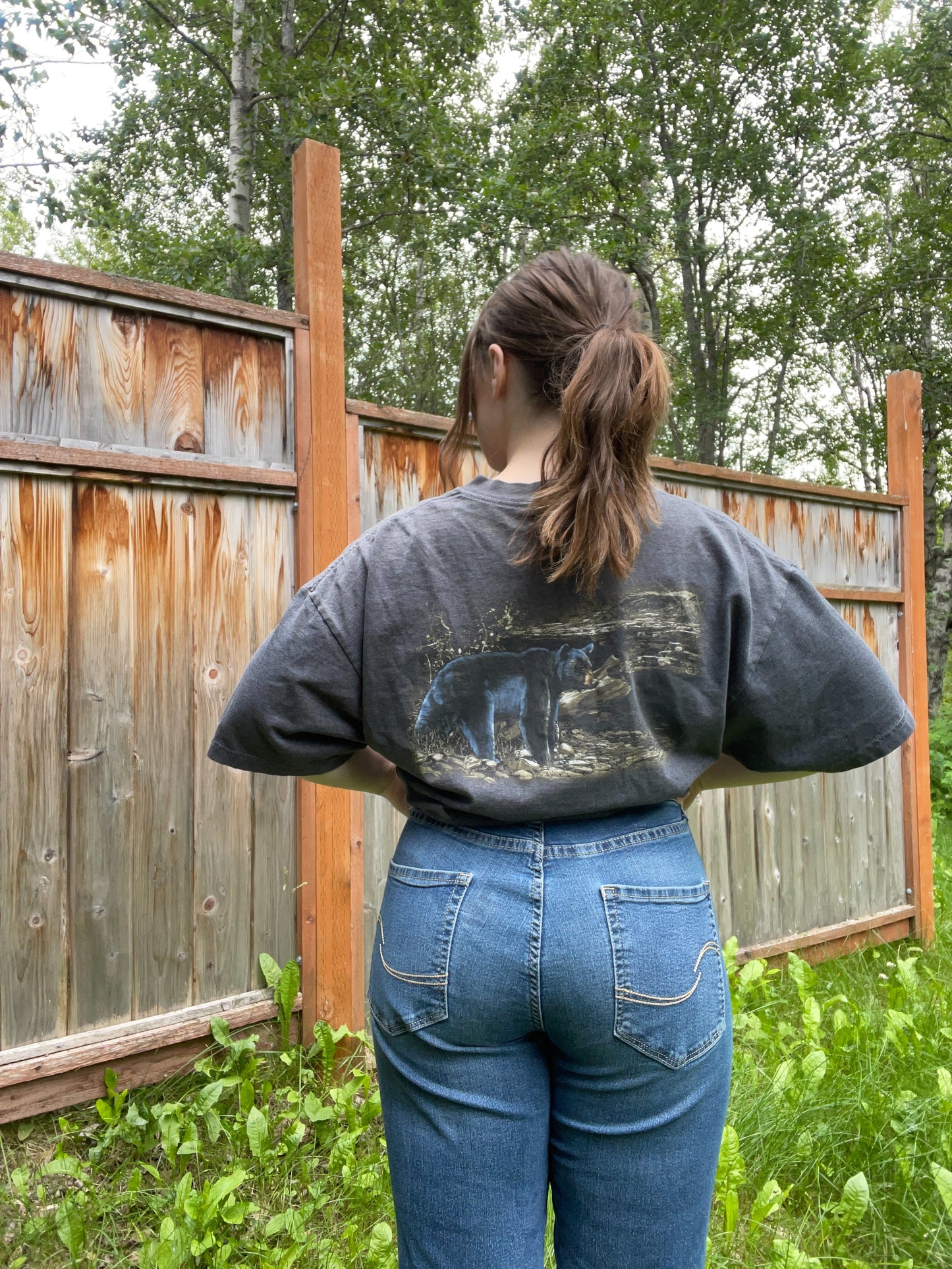 Black Bear Alaska Graphic Tee | From the Rack | Grace Thrifts
