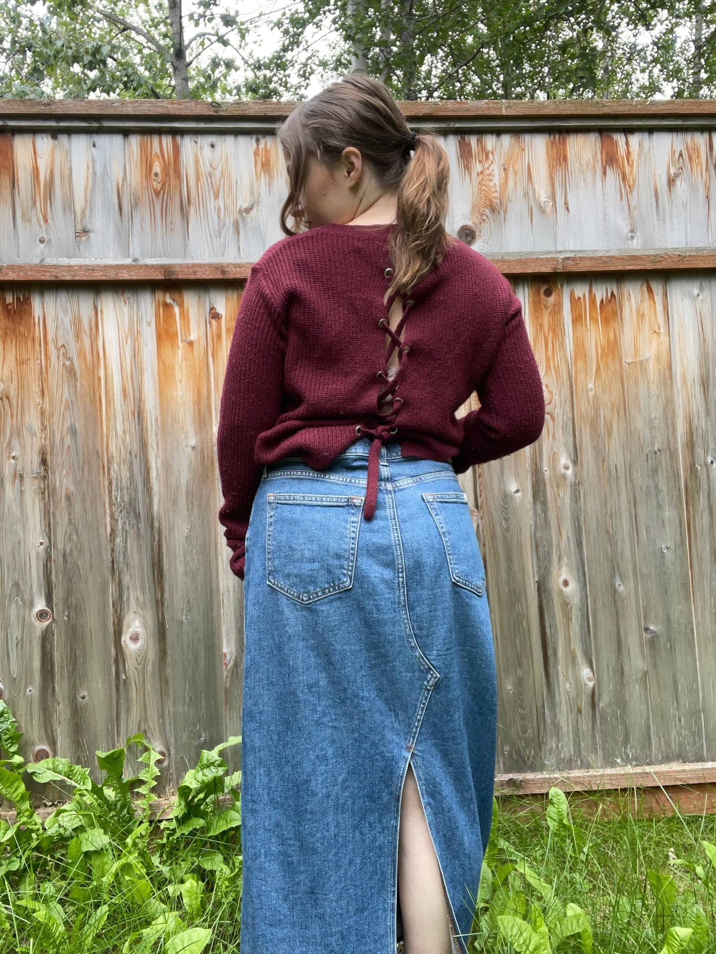 Levi’s Denim Midi Skirt | From the Rack | Grace Thrifts