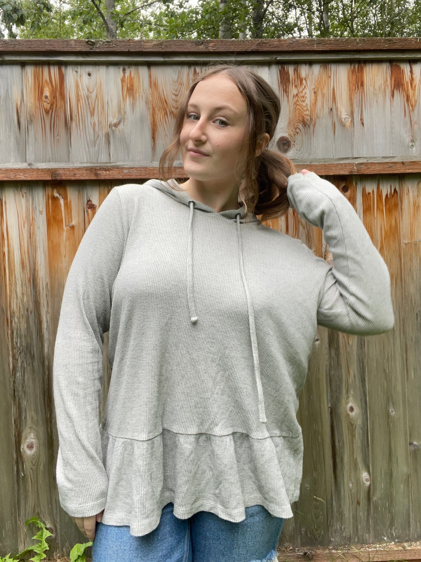Grey Lightweight Hoodie | From the Rack | Grace Thrifts