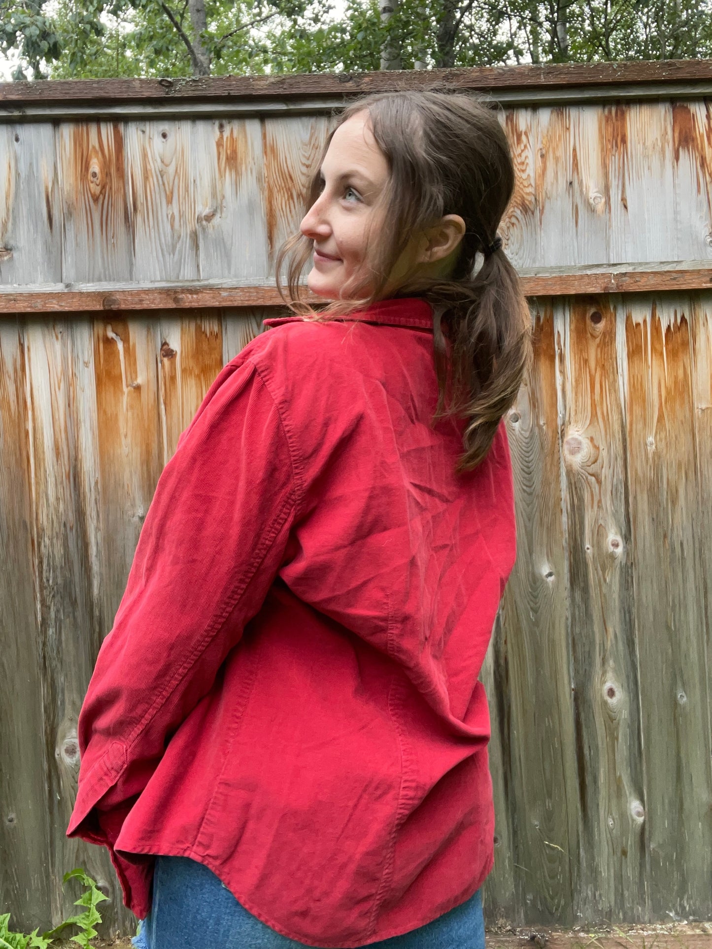 Red Corduroy Jacket | From the Rack | Grace Thrifts