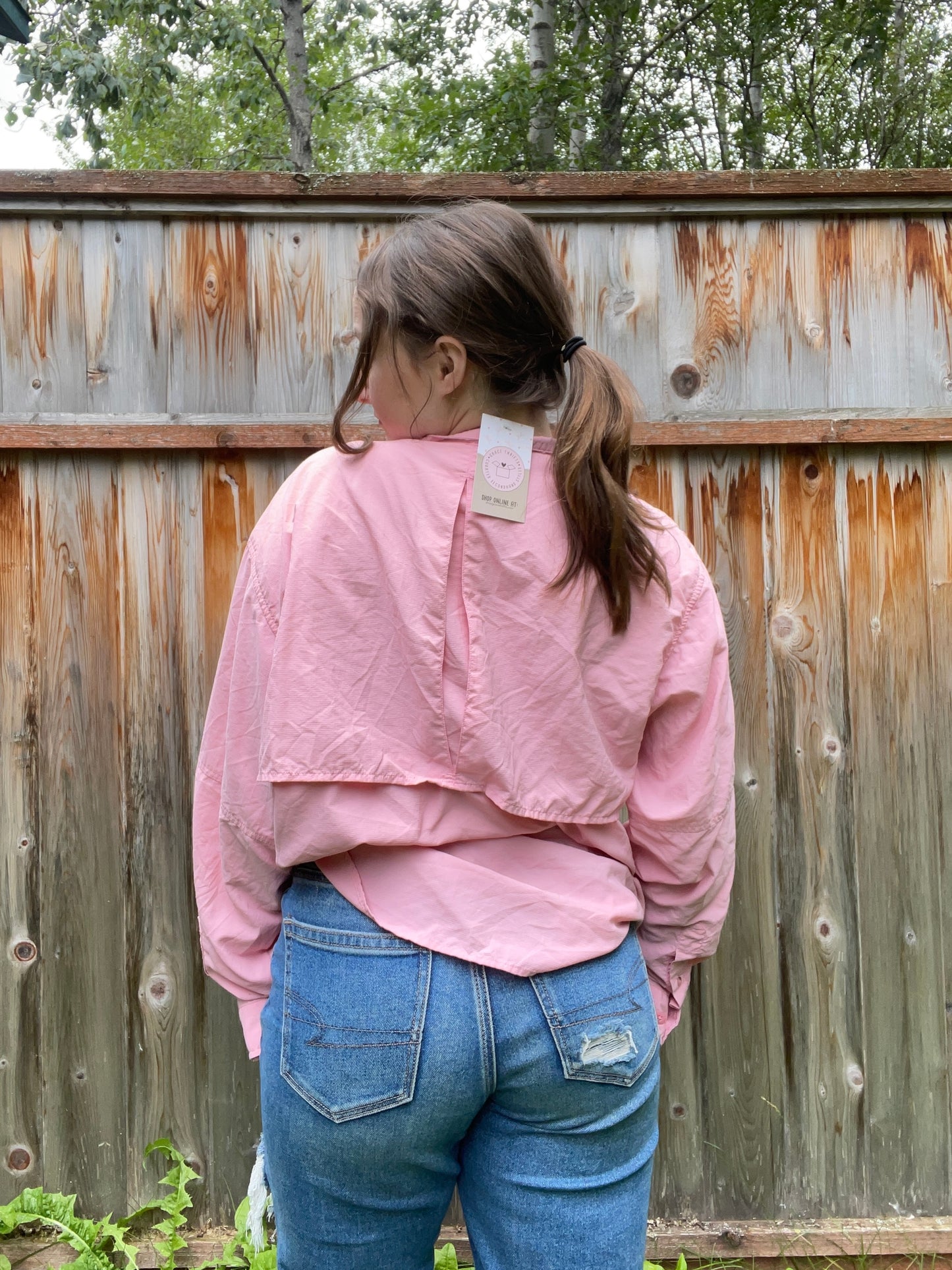 Pink Columbia Windbreaker | From the Rack | Grace Thrifts