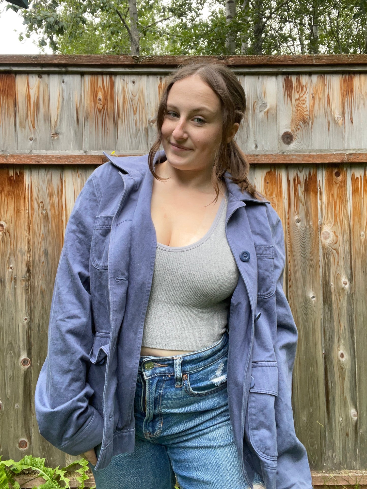 Blue L.L.Bean Shacket | From the Rack | Grace Thrifts