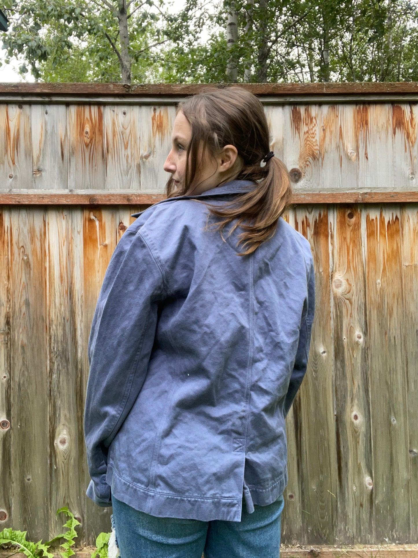 Blue L.L.Bean Shacket | From the Rack | Grace Thrifts