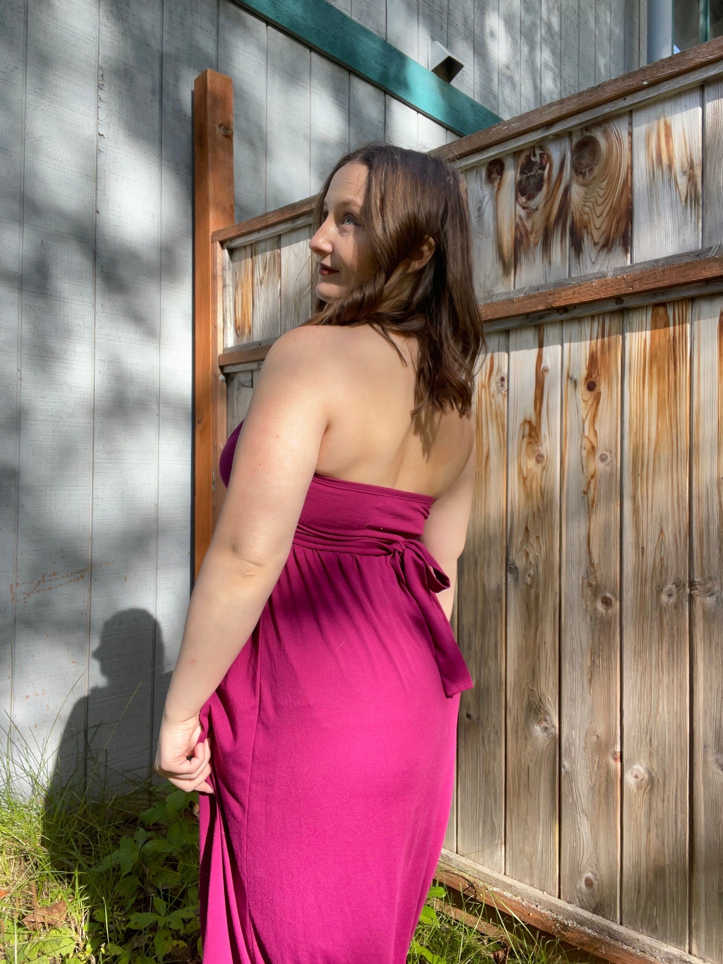 Maroon Beaded Mini Dress | From the Rack | Grace Thrifts