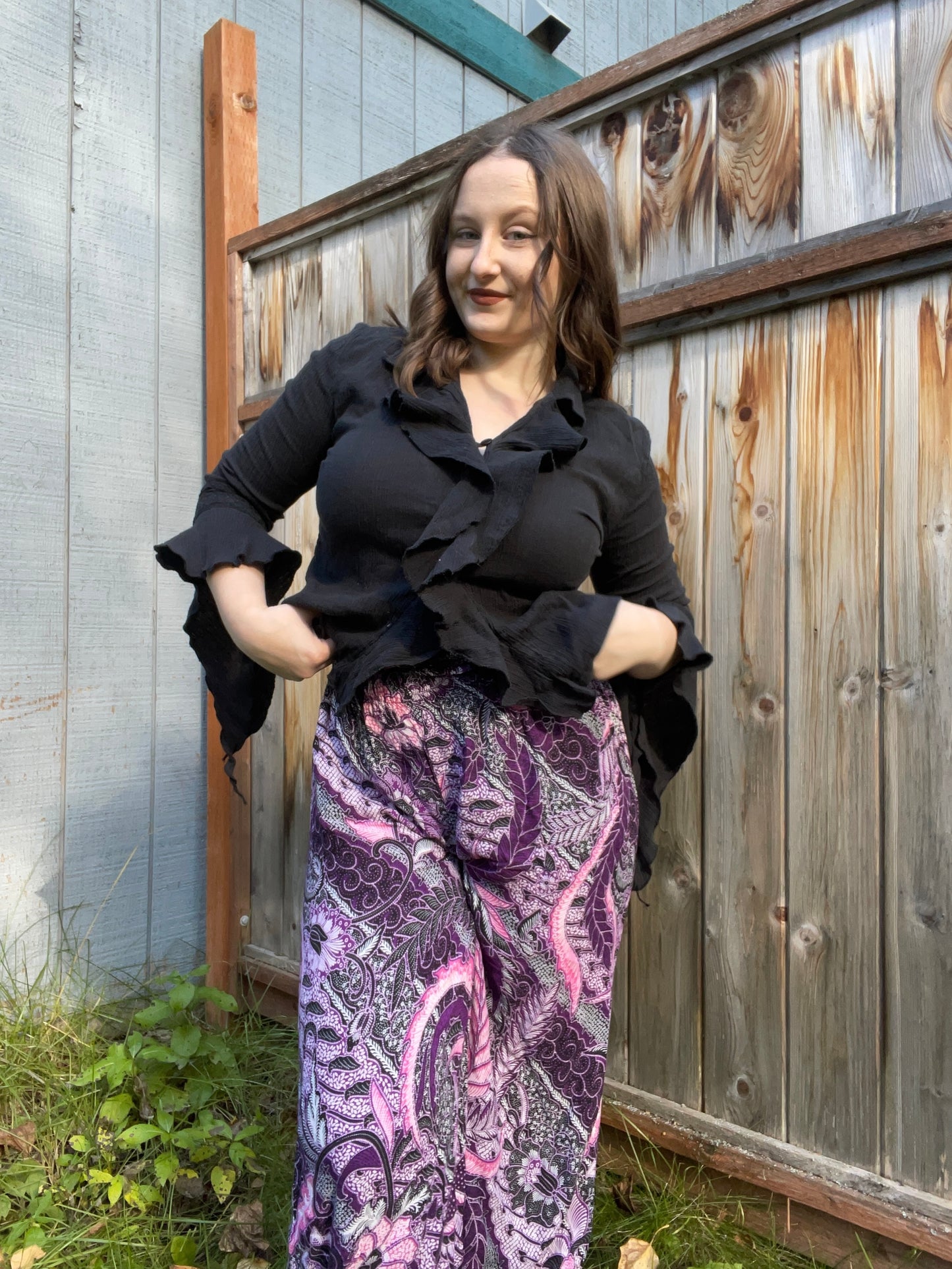 Purple Boho Pants | From the Rack | Grace Thrifts