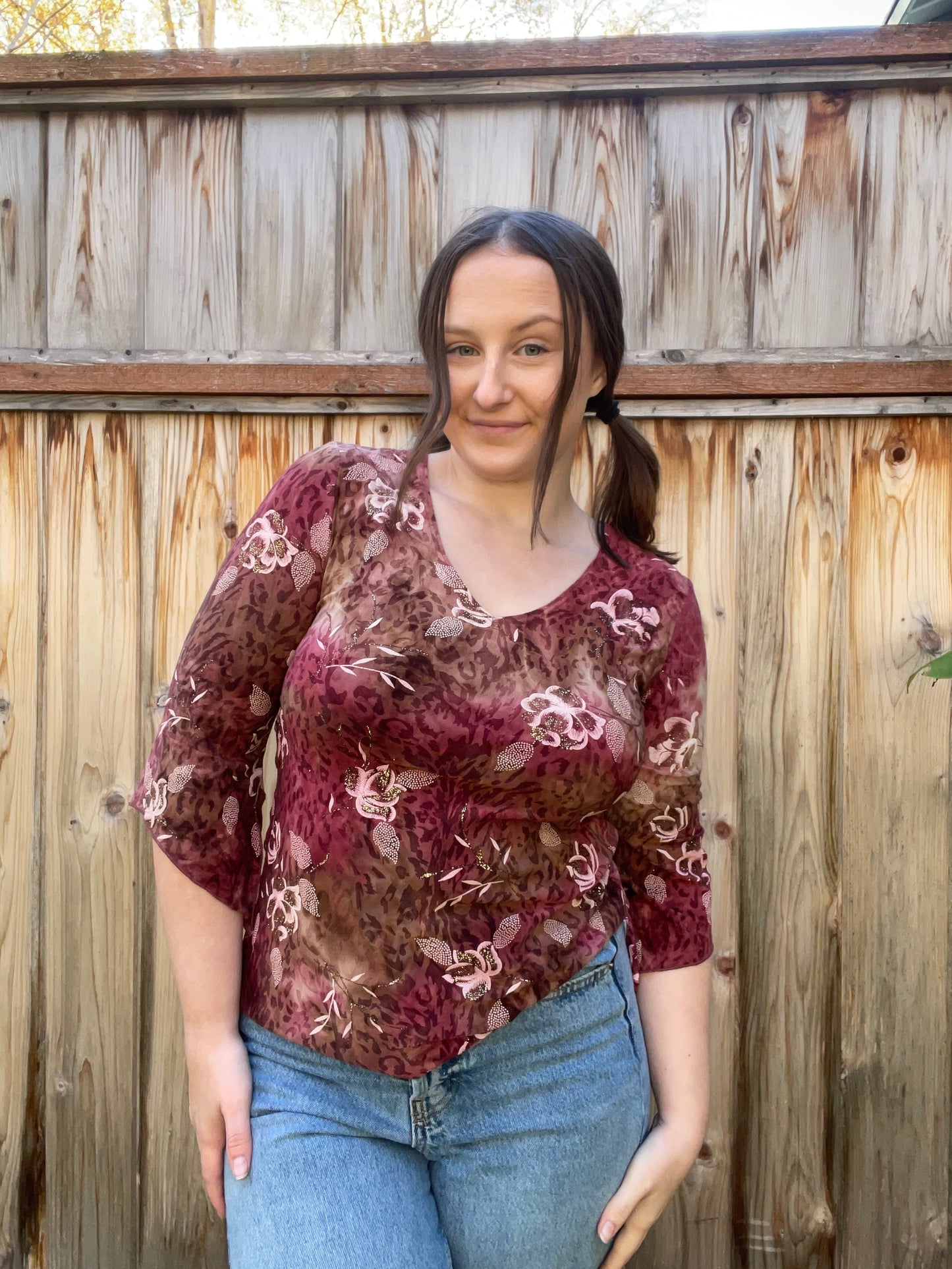 Whimsy and Wild Blouse | From the Rack | Grace Thrifts