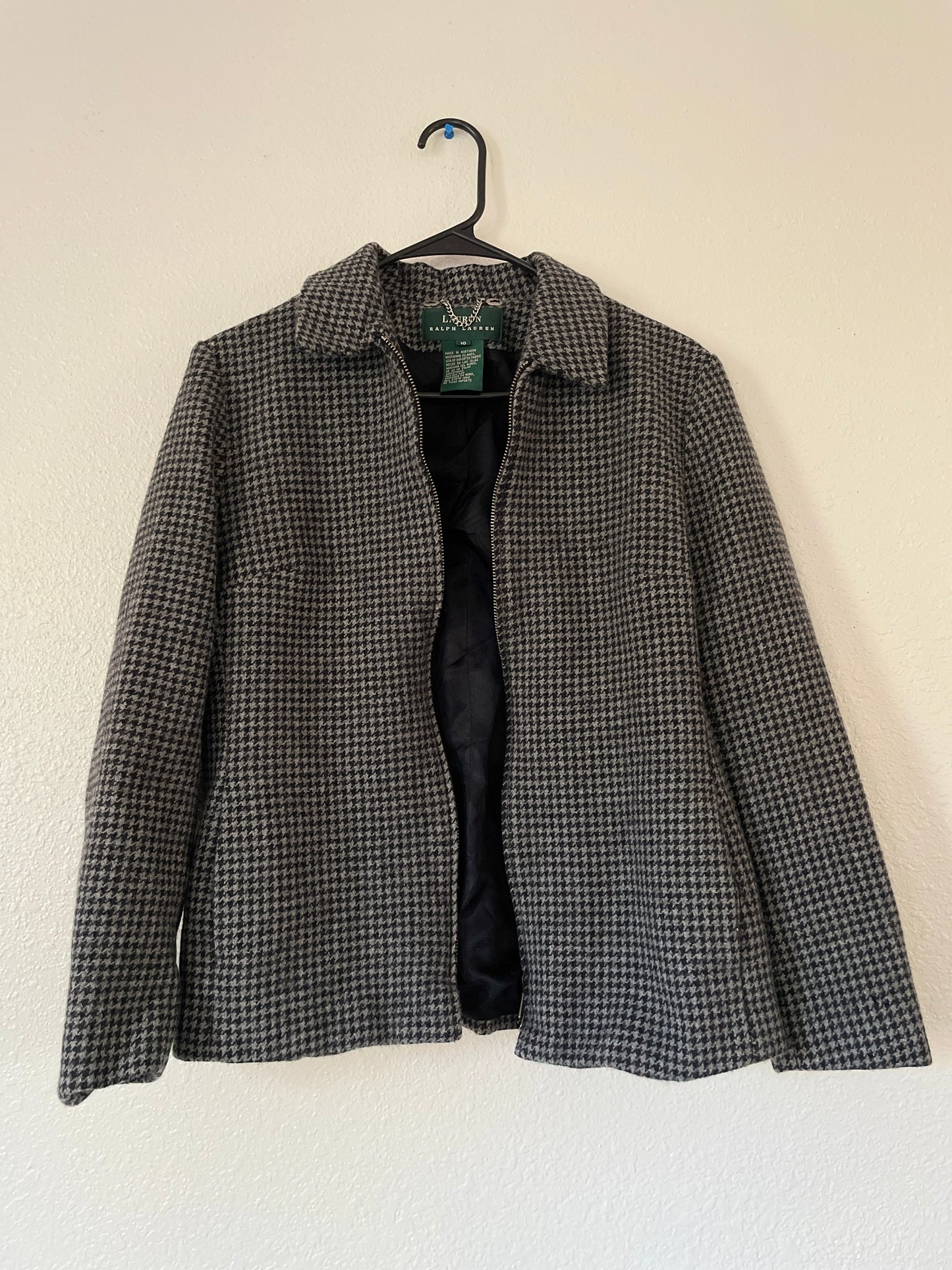 Ralph Lauren Grey & Black Coat | Curated Secondhand Styles | From the Rack | Grace Thrifts | Wasilla, AK