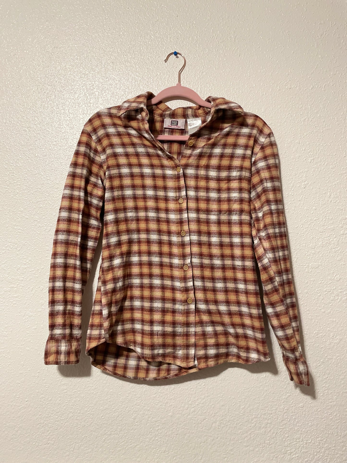 Golden Delicious Button Up Flannel | From the Rack | Curated Secondhand Styles | Grace Thrifts | Wasilla, AK