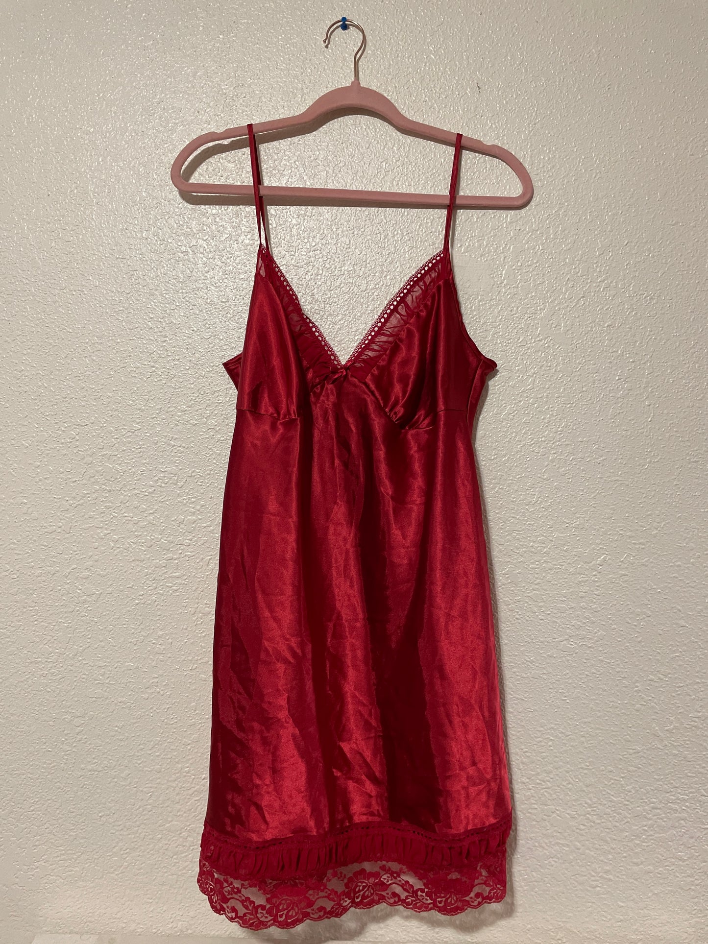 Red Lace Slip Dress | From the Rack | Grace Thrifts