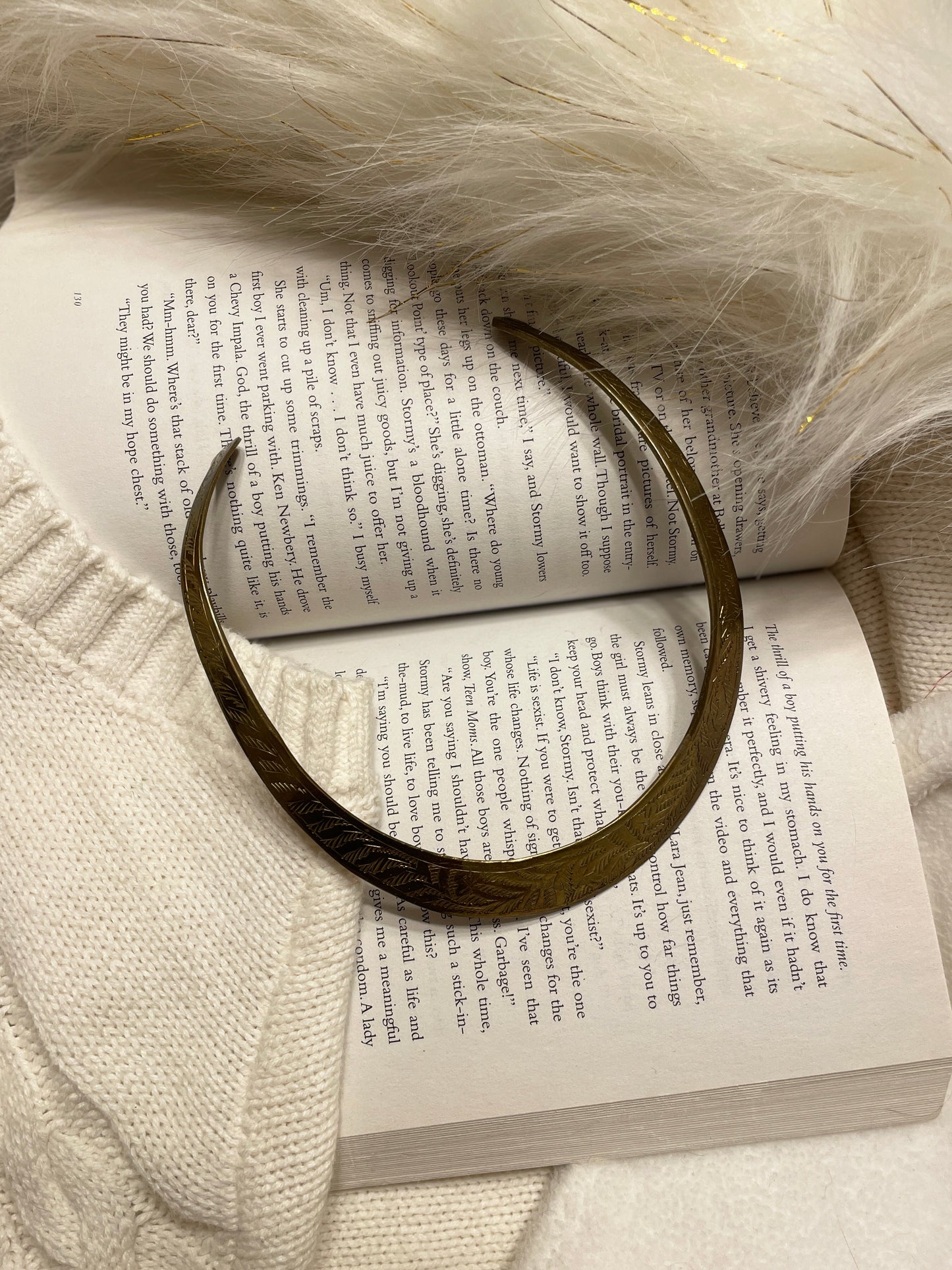 Vintage Engraved Brass Choker | From the Rack | Grace Thrifts