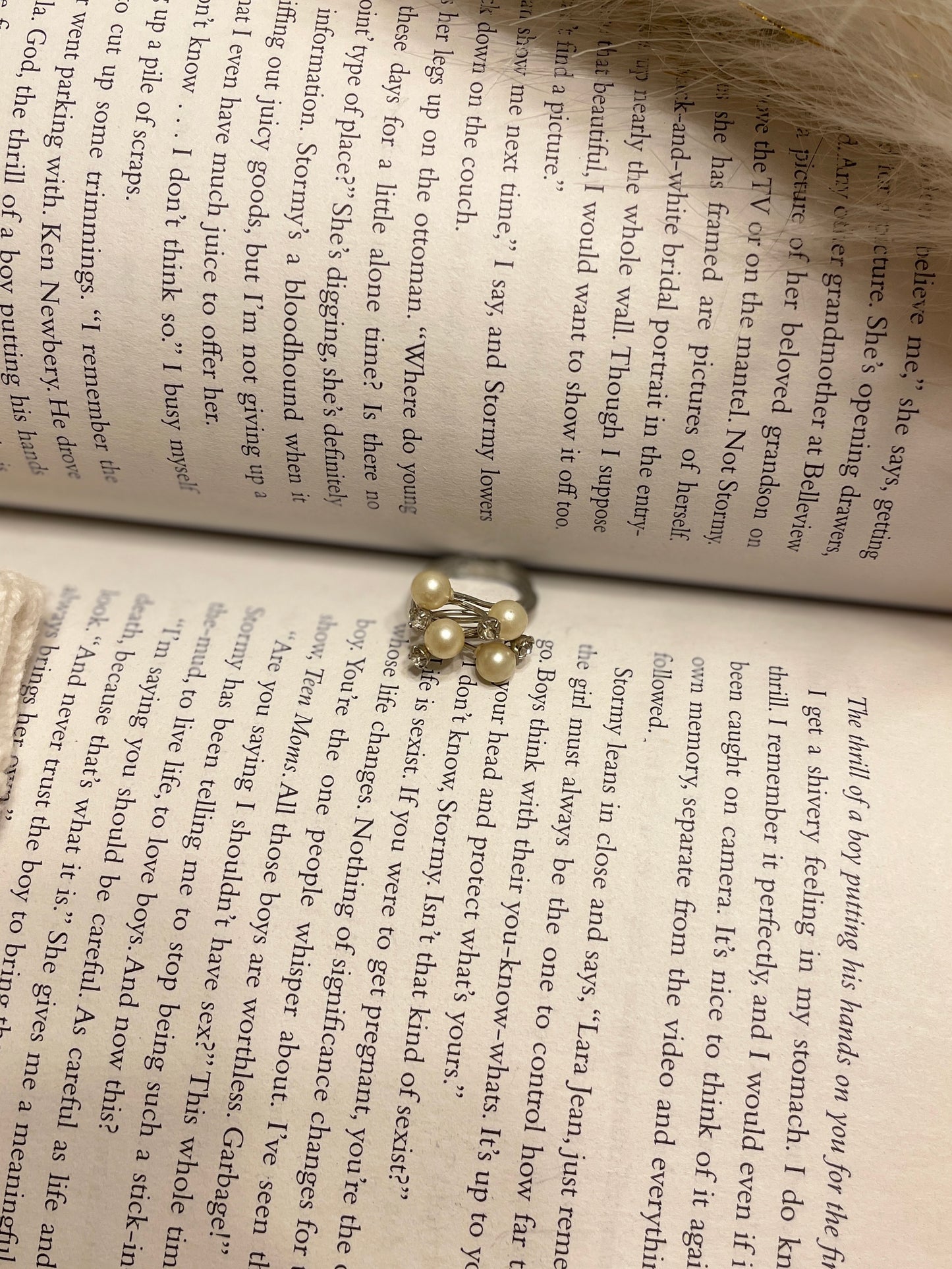 Pearl & Crystal Ring | From the Rack | Grace Thrifts