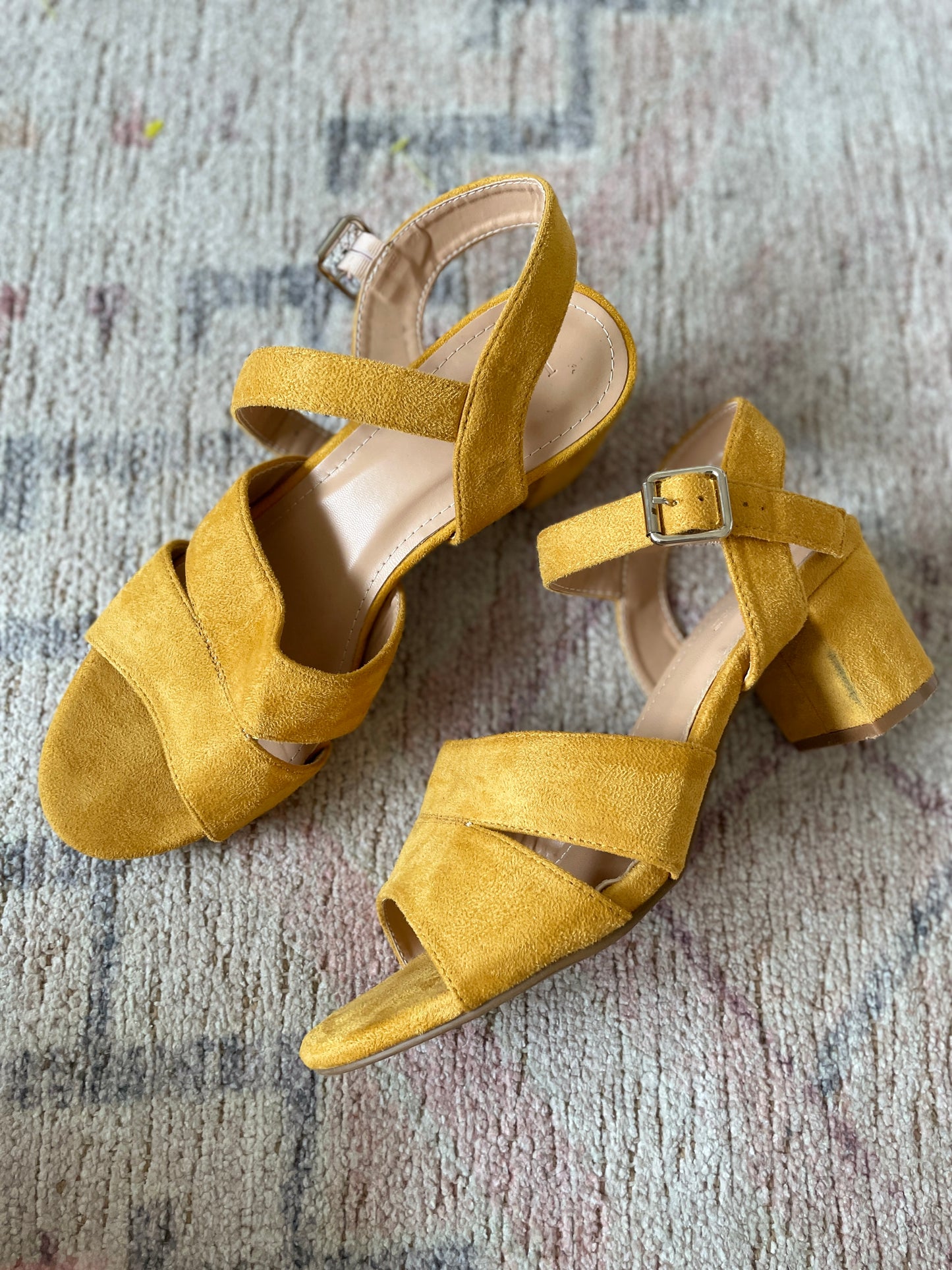 Suede Mustard Sandals | From the Rack | Grace Thrifts