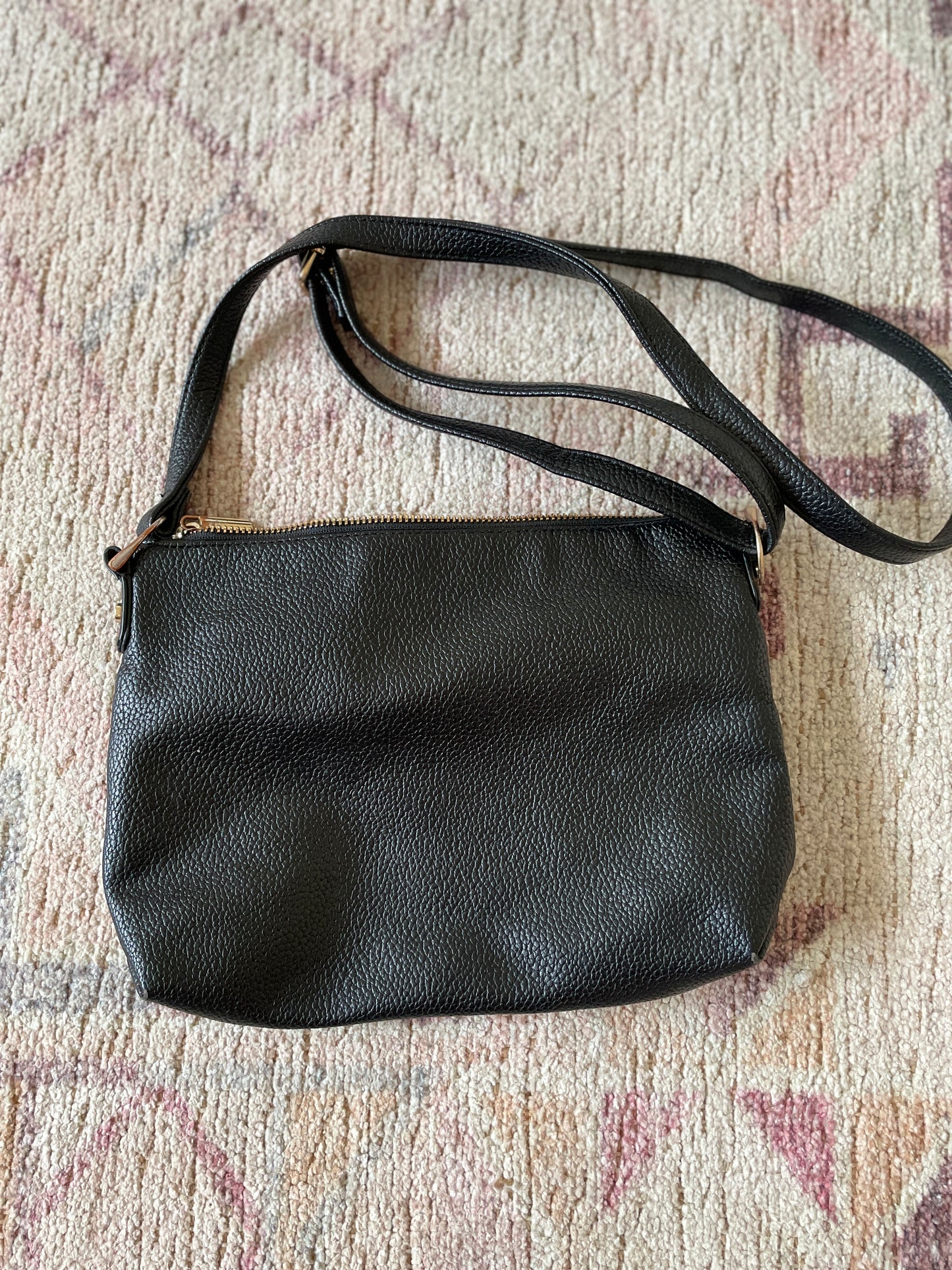 Basic Black Crossbody Bag | From the Rack | Grace Thrifts