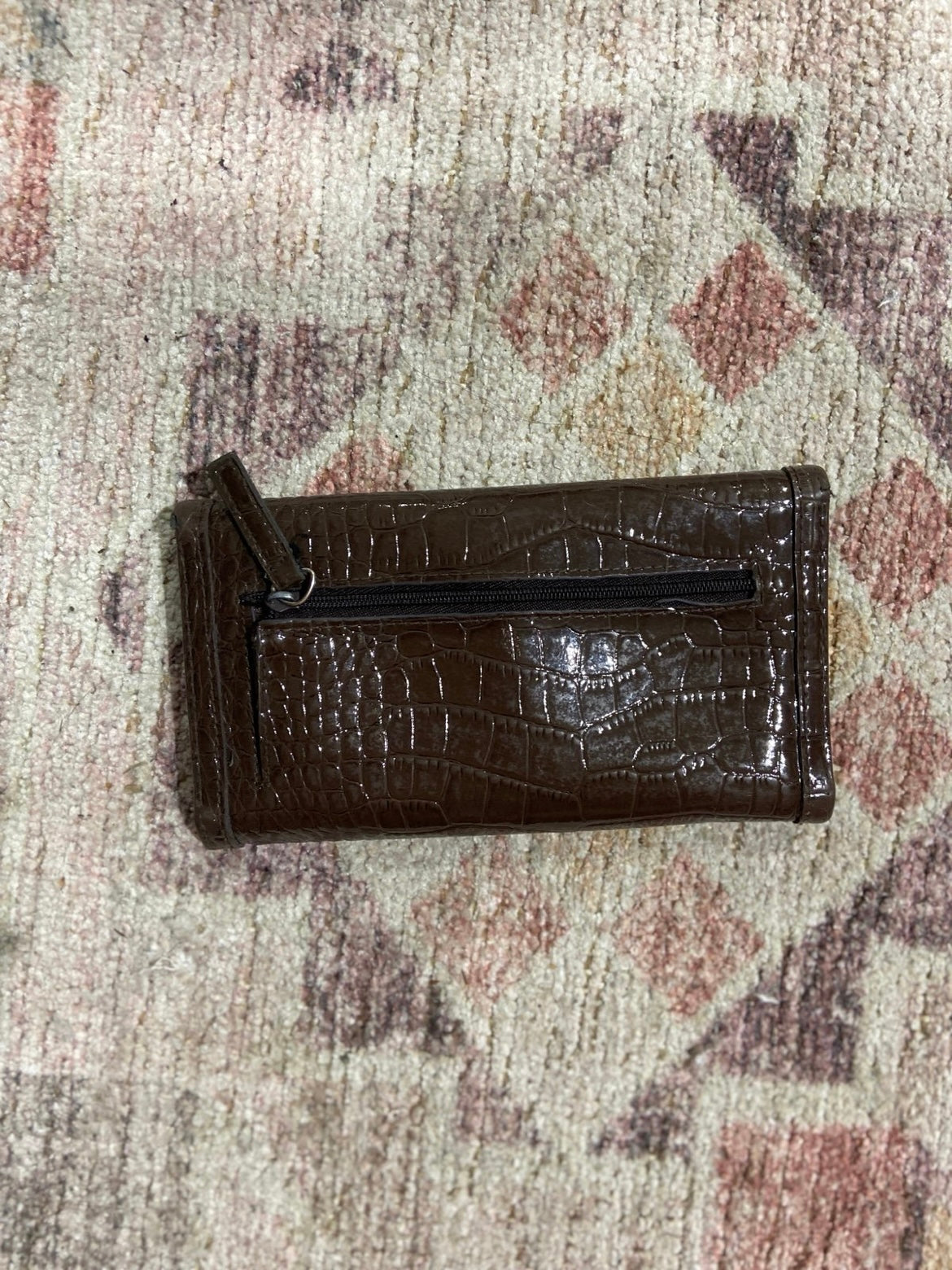 Brown Crocodile Wallet | From the Rack | Grace Thrifts