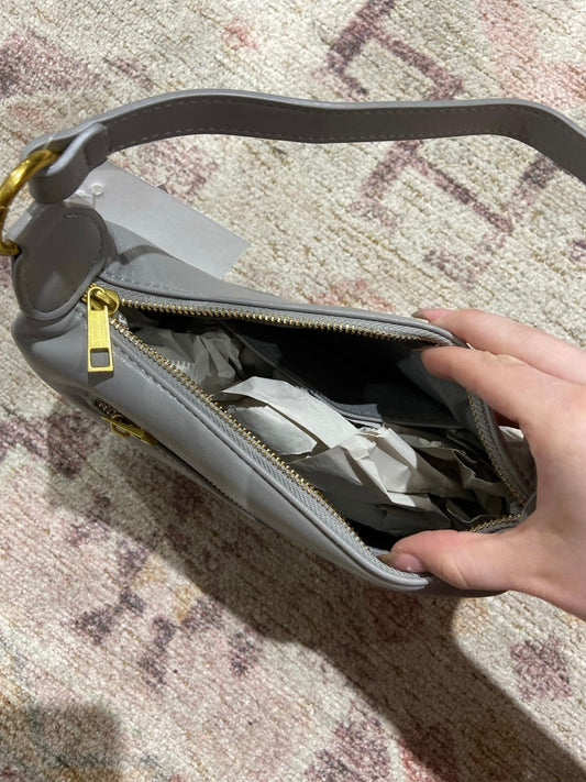 NWT Grey Vegan Leather Purse | From the Rack | Grace Thrifts