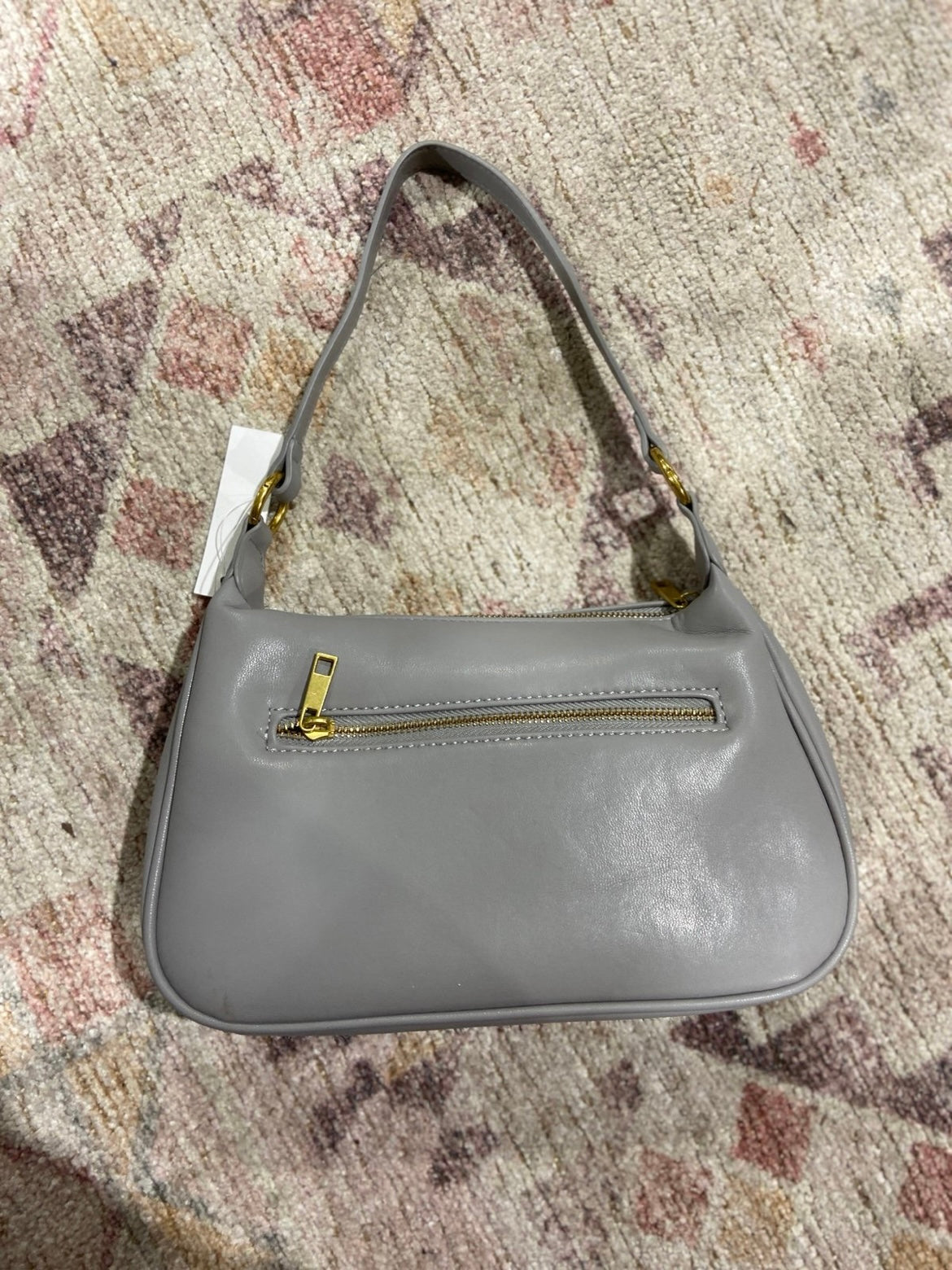 NWT Grey Vegan Leather Purse | From the Rack | Grace Thrifts