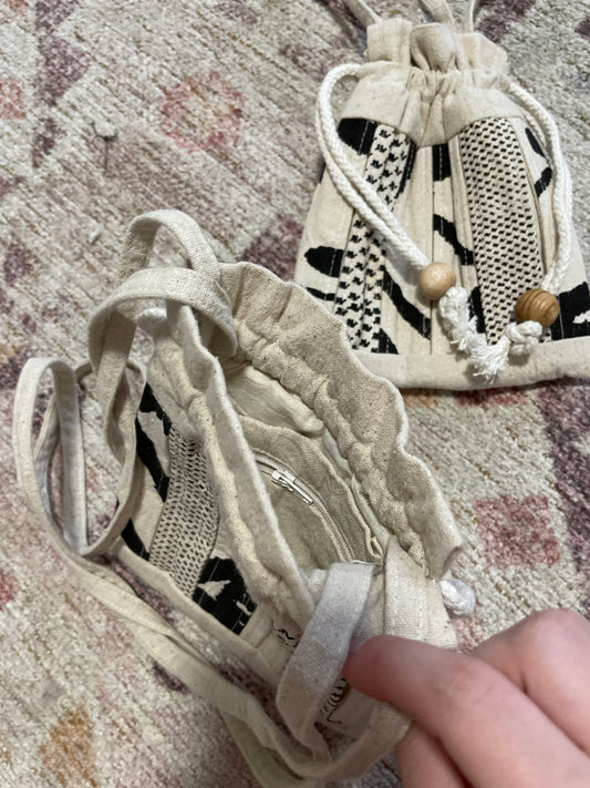 Cream Patchwork Mini Shoulder Bags | From the Rack | Grace Thrifts