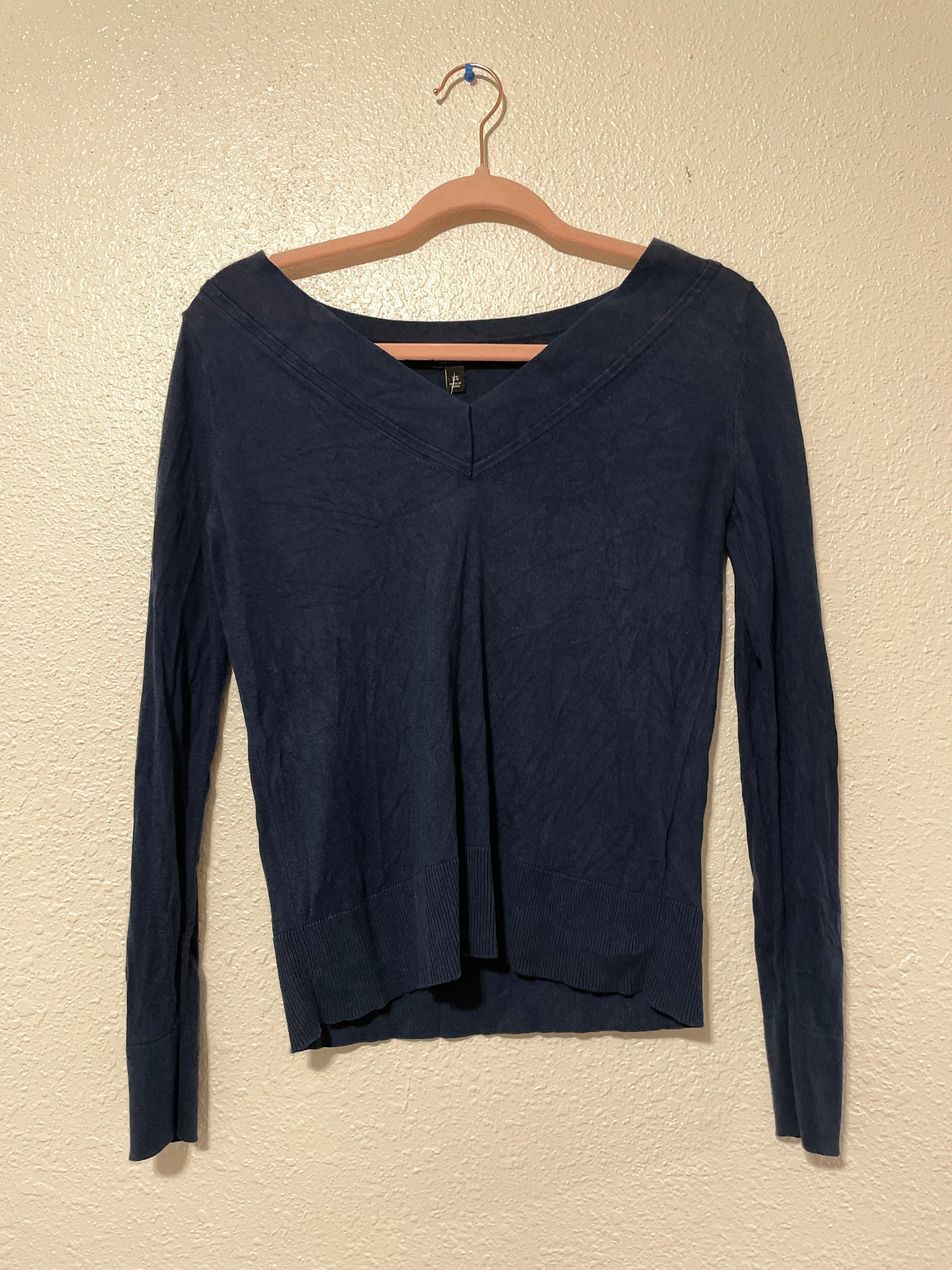 Dark Blue Cashmere Sweater | From the Rack | Grace Thrifts