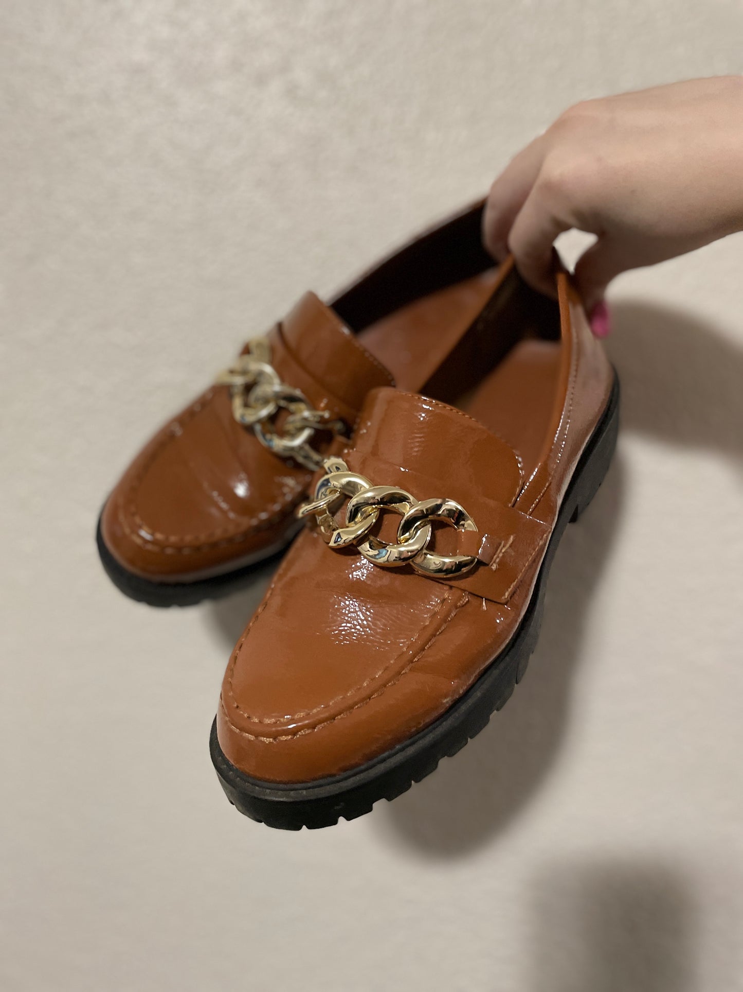 Brown Chain Loafers | From the Rack | Grace Thrifts