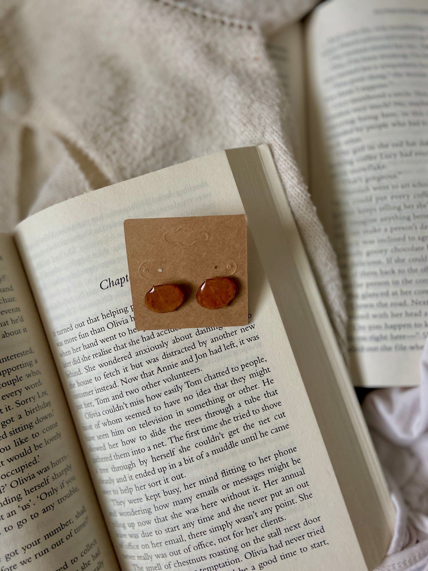 Autumn Leaf Stud Earrings | From the Rack | Curated Secondhand Styles | Grace Thrifts | Wasilla, AK